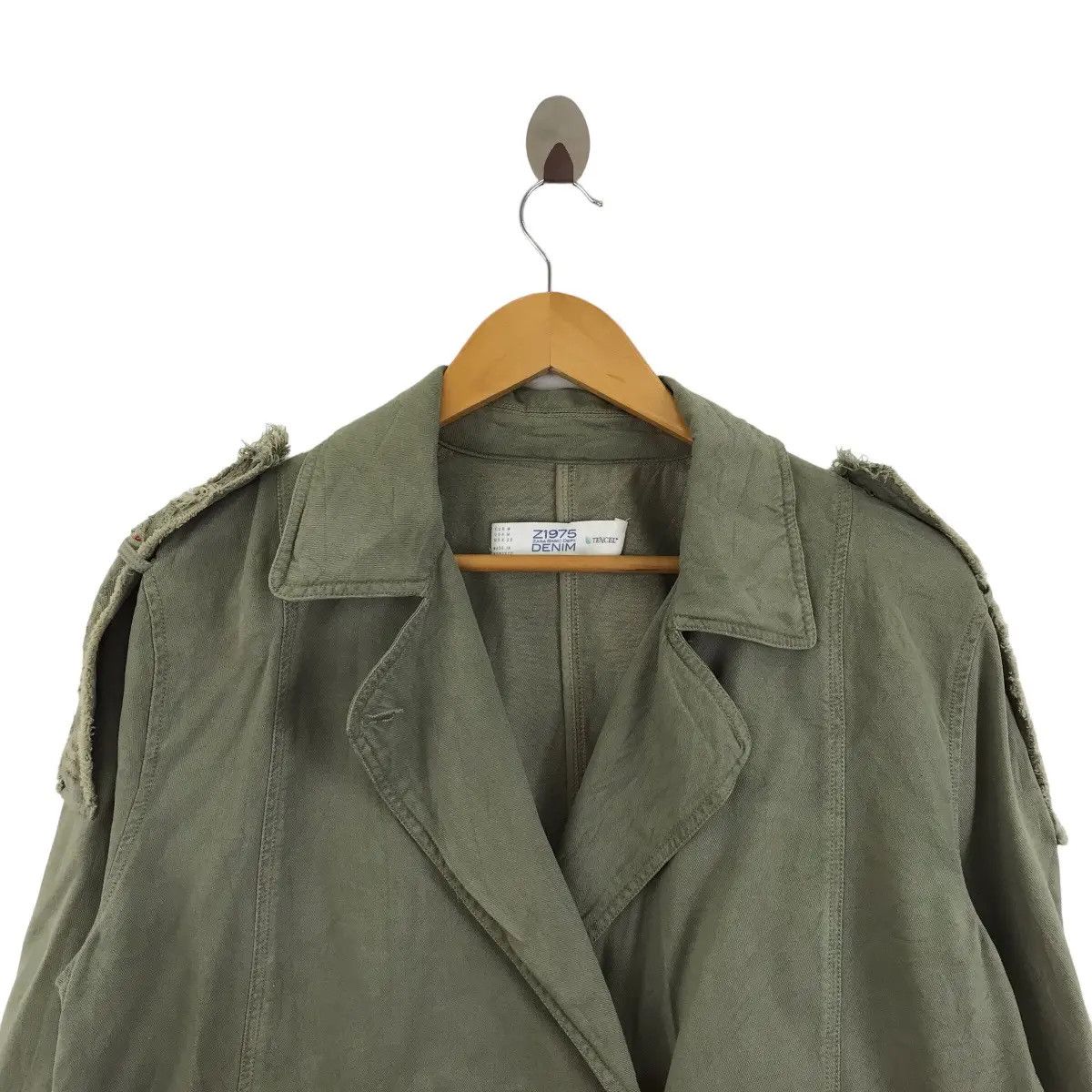 Zara ZARA DENIM TENCIL Z1975 Collection Parka Jeans Jacket Size L / US 10 / IT 46 - 3 Thumbnail