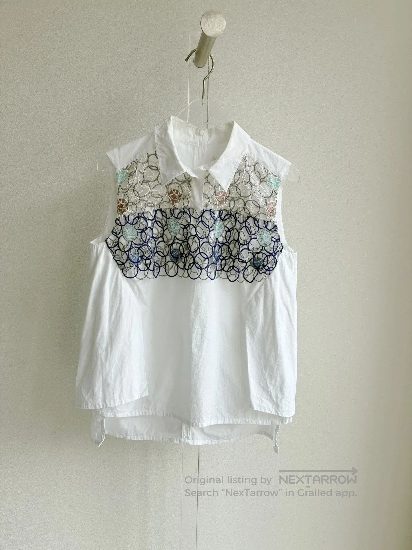 Peter Pilotto Peter Pilotto White Sleeveless Shirt. Size S / US 4 / IT 40 - 1 Thumbnail