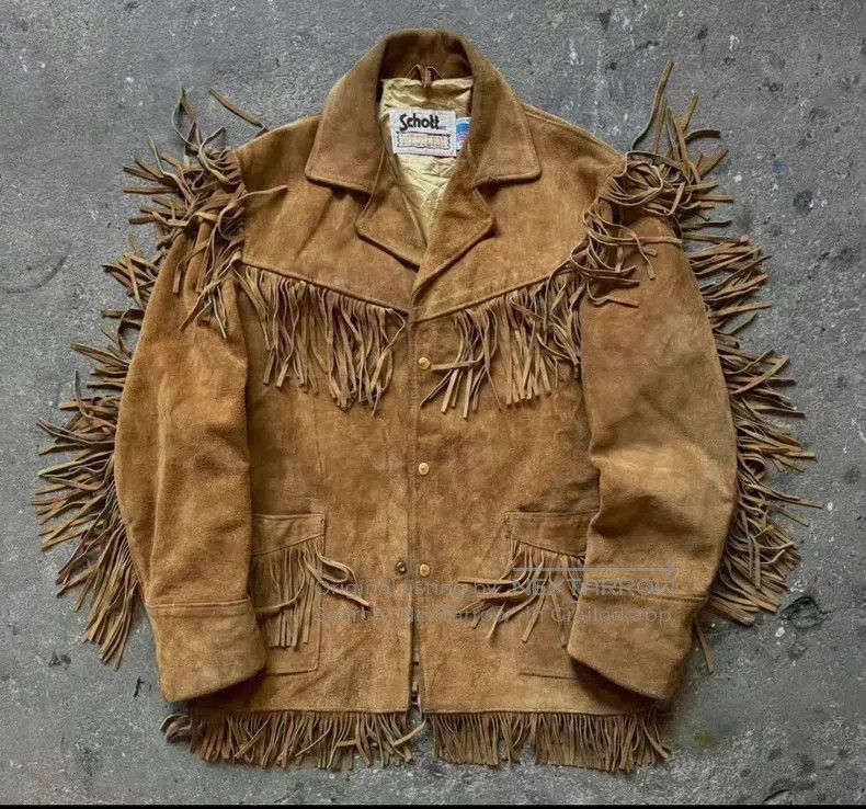 Schott Schott NYC vintage western fringed leather jacket Size US M / EU 48-50 / 2 - 5 Thumbnail