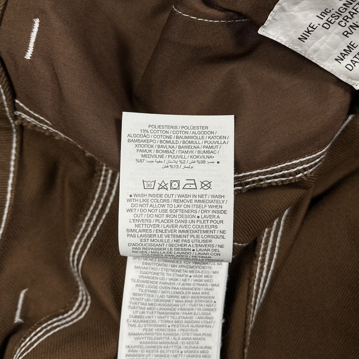 NWT Nike carpenter cargo brown pants