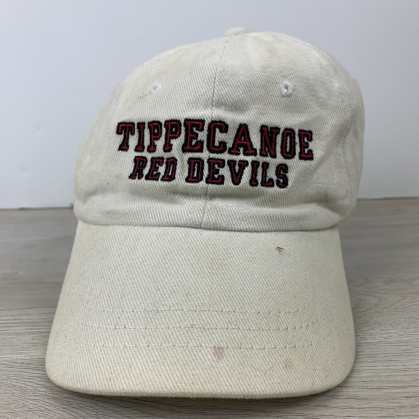 Other Tippecanoe Red Devils Hat White Adjustable Hat Adult White O ...