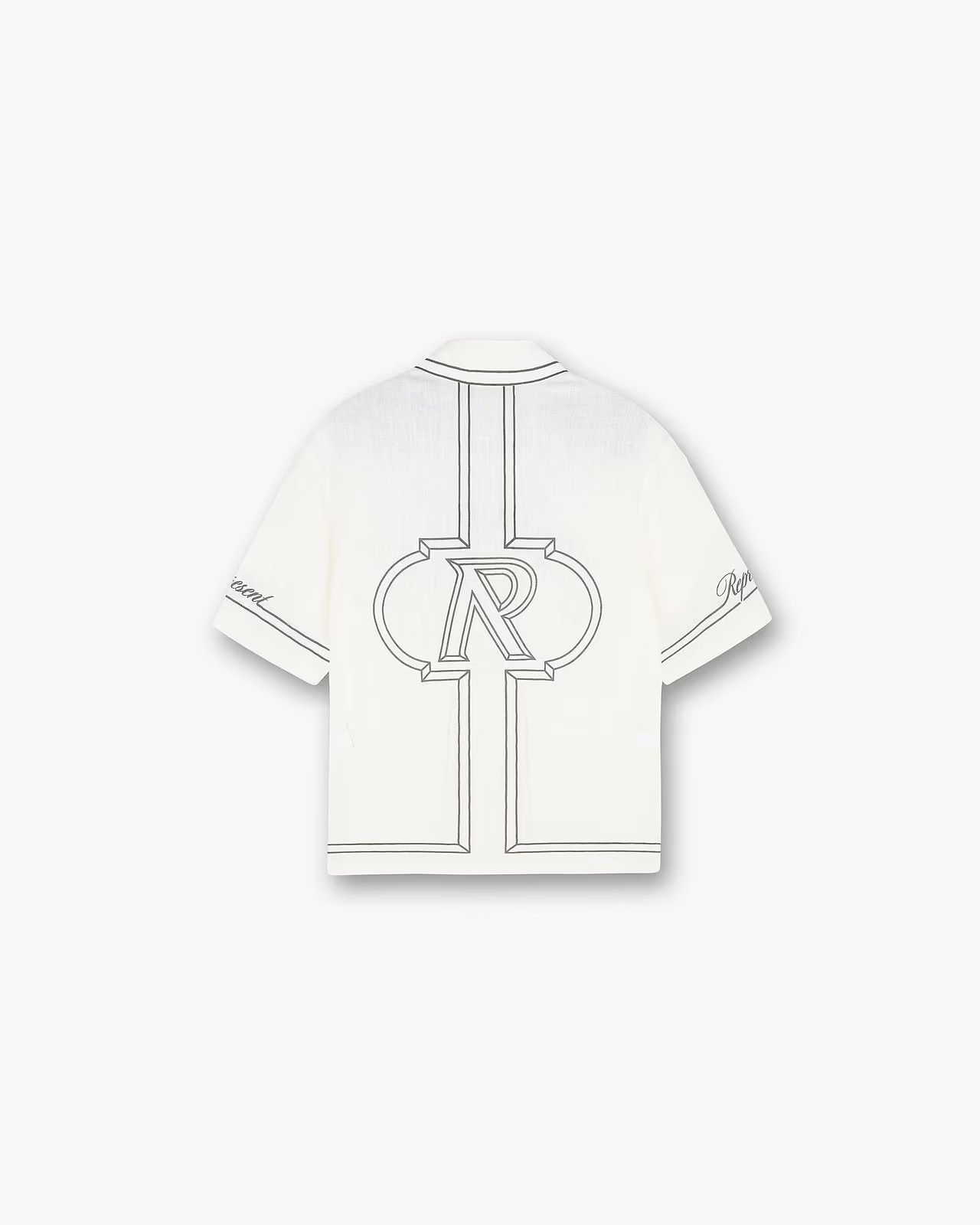 Represent Clo. o1mle1125 Border Shirt in White Size US XXL / EU 58 / 5 - 2 Thumbnail