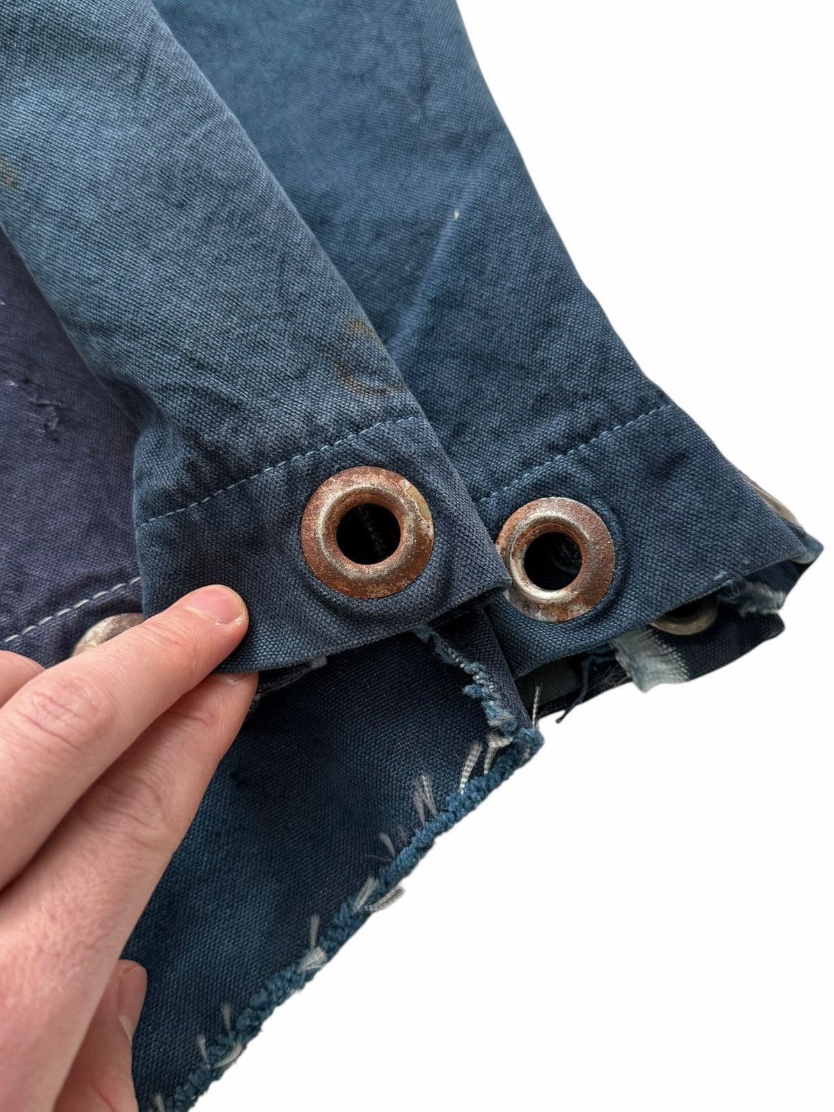 Greg Lauren 2014 OG THE BLUE Patchwork Mailbag Blazer Size US S / EU 44-46 / 1 - 16 Thumbnail