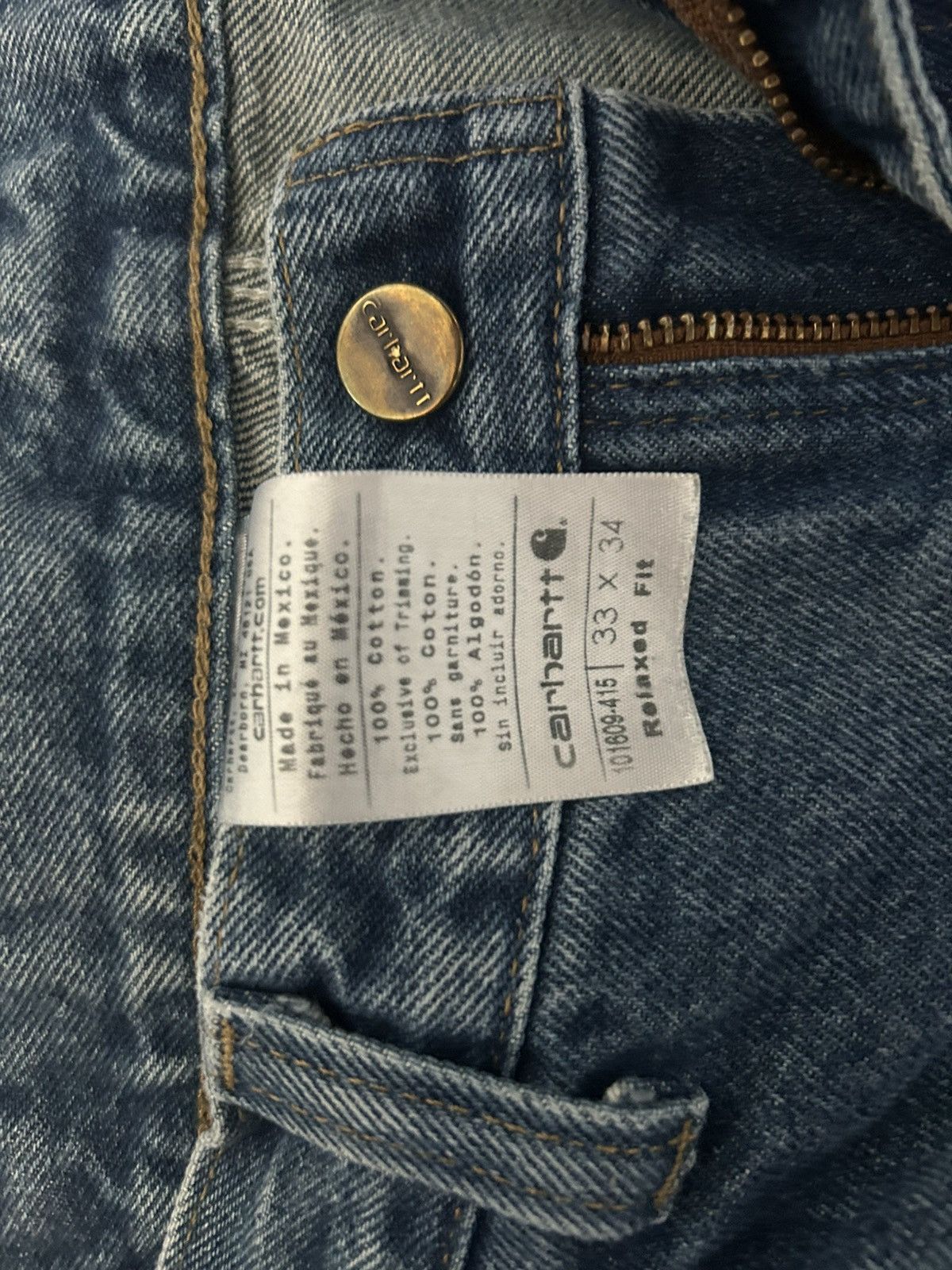 Carhartt Carhartt Denim Double Knee Carpenter Pants Size US 33 - 5 Thumbnail