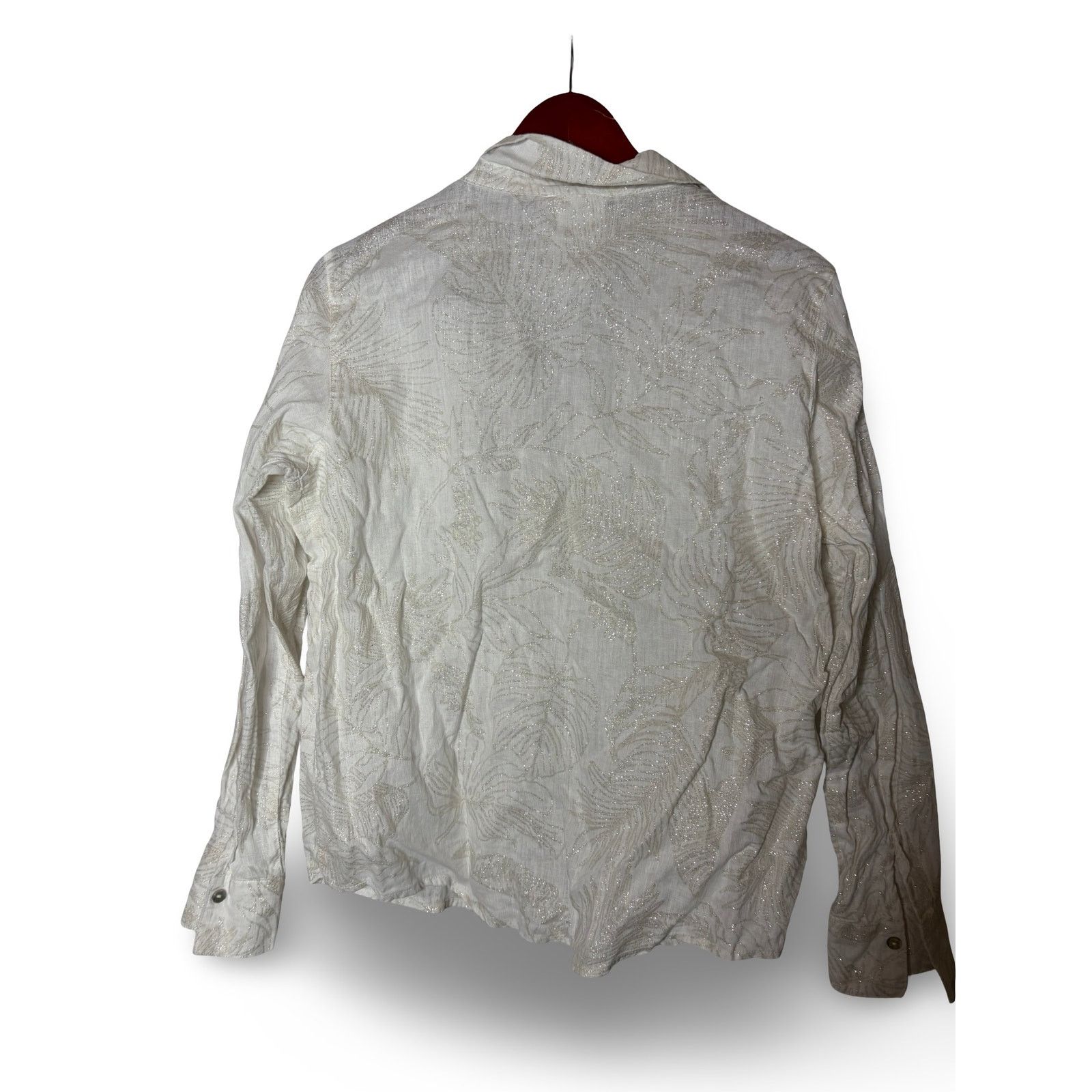 Calypso St Barth Calypso St. Barth white 100% linen button down shirt M Size M / US 6-8 / IT 42-44 - 4 Thumbnail