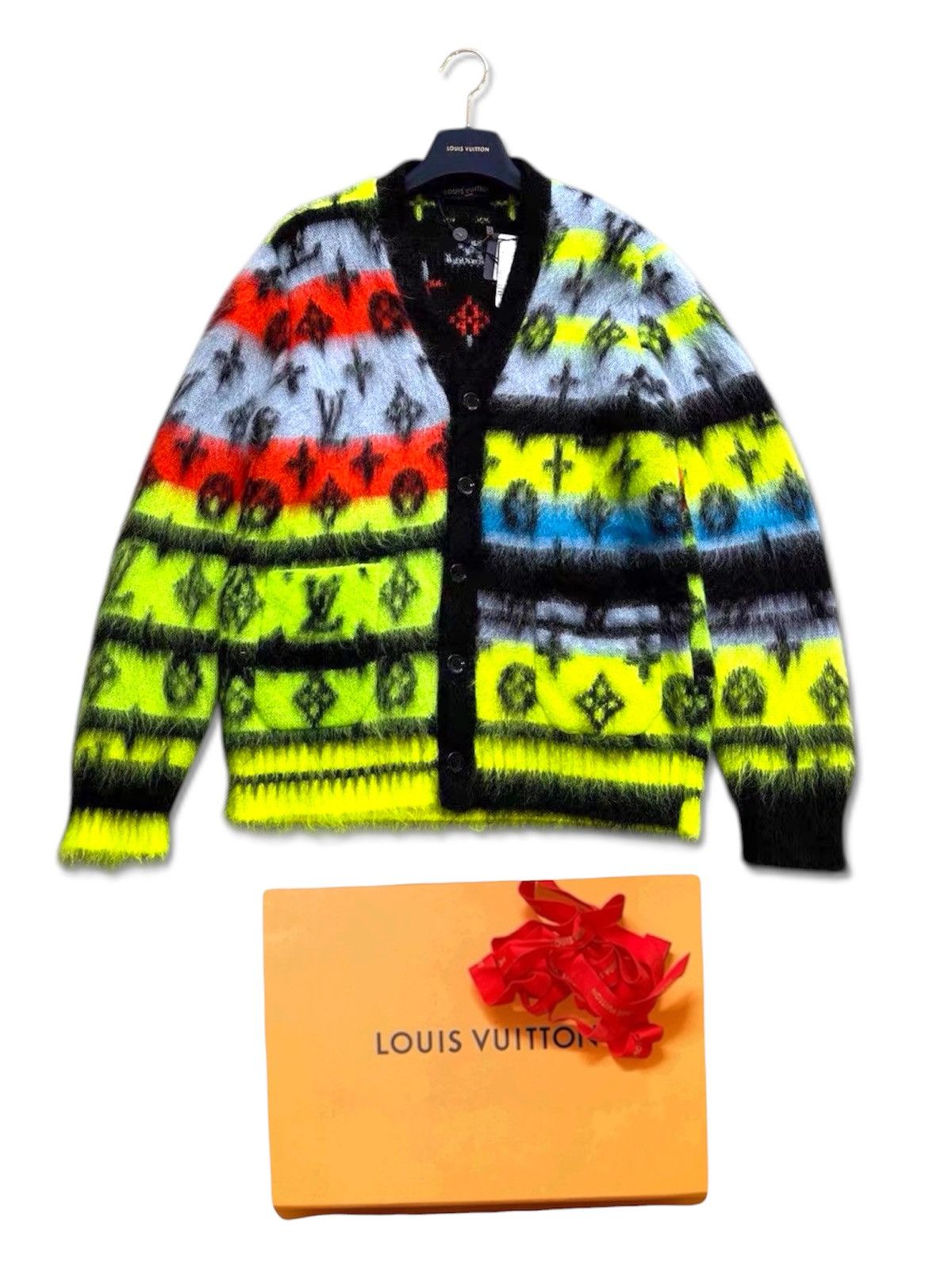Louis Vuitton Louis Vuitton S Mohair Jacket Multicolor Monogram Sweater Size US S / EU 44-46 / 1 - 1 Thumbnail