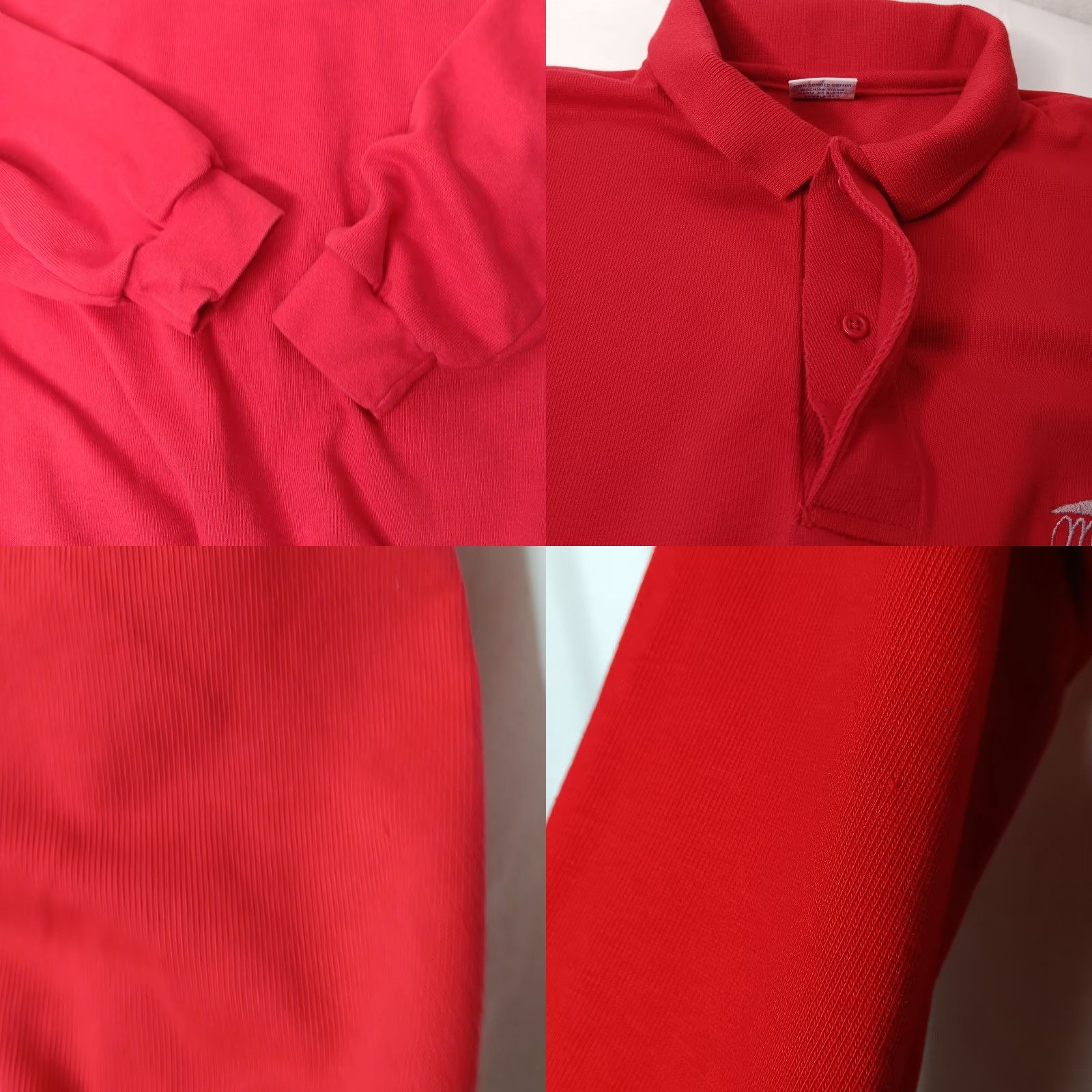 Vintage Crazy Shirts Hawaii Polo Shirt Long Sleeve Men L Red Collared Beach Maui Club Embroidered Solid Shirt Size US L / EU 52-54 / 3 - 8 Thumbnail