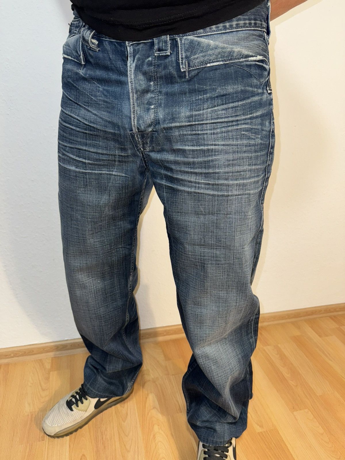 Levi's Vintage Clothing × Vintage Levi’s Two Horse Brand Jeans – L32– Vintage Straight Fit Size US 32 / EU 48 - 5 Thumbnail