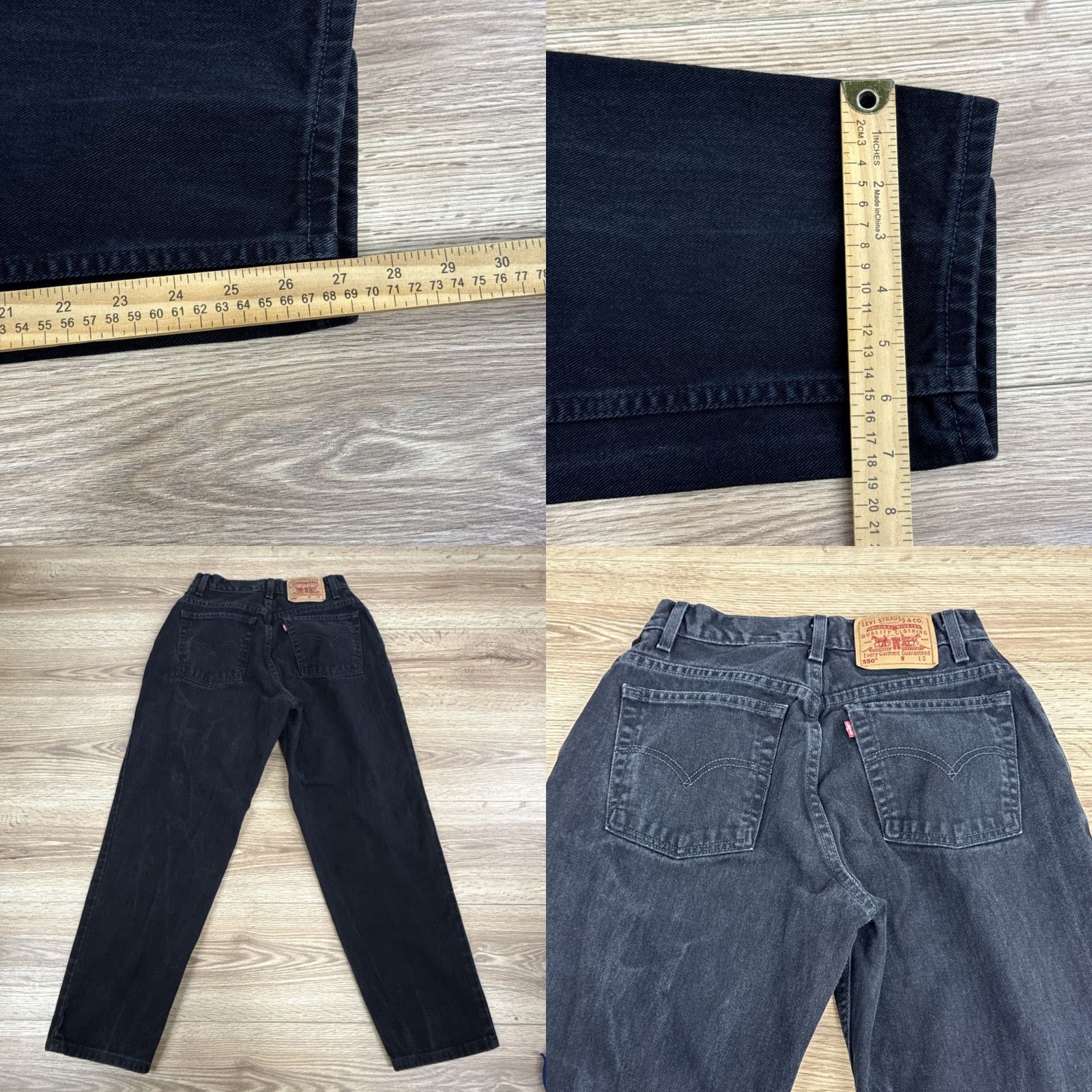 Levi's VINTAGE Levi's Jeans 550 Women Tapered Relaxed Fit Black 10 Misses S Adult Womens High Rise 27in Inseam Size 32" / US 10 / IT 46 - 8 Thumbnail