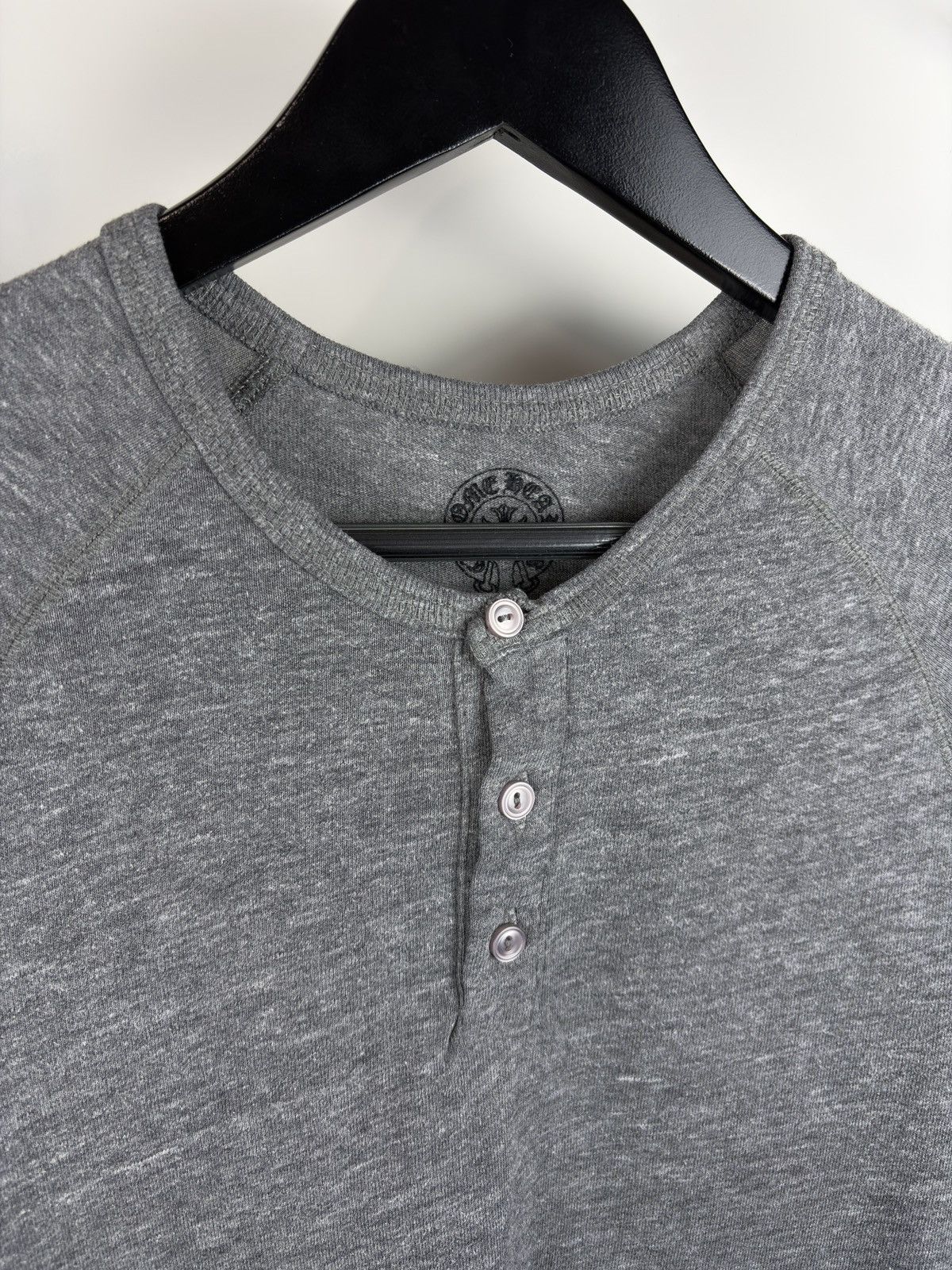 Chrome Hearts Chrome Hearts Vintage Dagger Buttoned Henley Raglan Tshirt Size US M / EU 48-50 / 2 - 5 Thumbnail