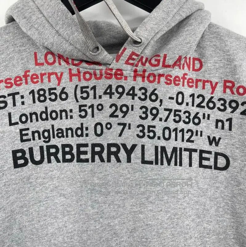 Burberry Burberry Gray Cotton Hoodie for Men. Size US XL / EU 56 / 4 - 3 Thumbnail