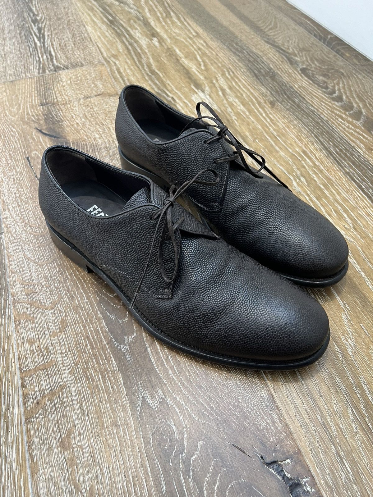 Salvatore Ferragamo Salvatore Ferragamo Leather 10VF 94369 Shoes Size US 9 / EU 42 - 1 Thumbnail
