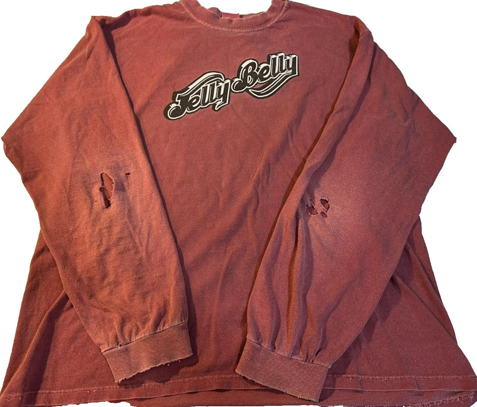 RAGEBLUE Vintage Jelly Bean Long Sleeve Tee – Distressed -RARE Size US L / EU 52-54 / 3 - 1 Thumbnail