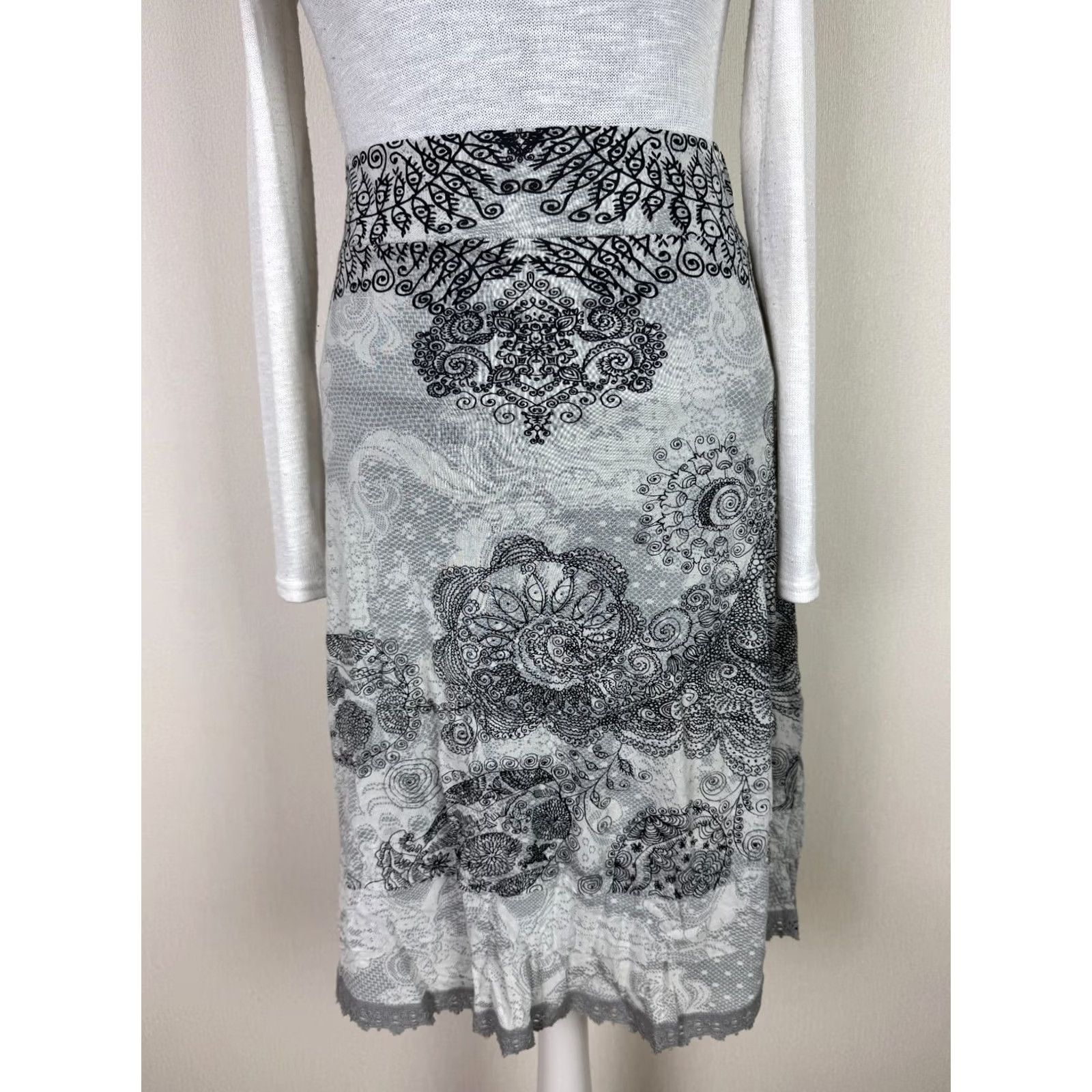 Desigual Desigual womens grey Skirt Size M Size 32" / US 10 / IT 46 - 2 Thumbnail
