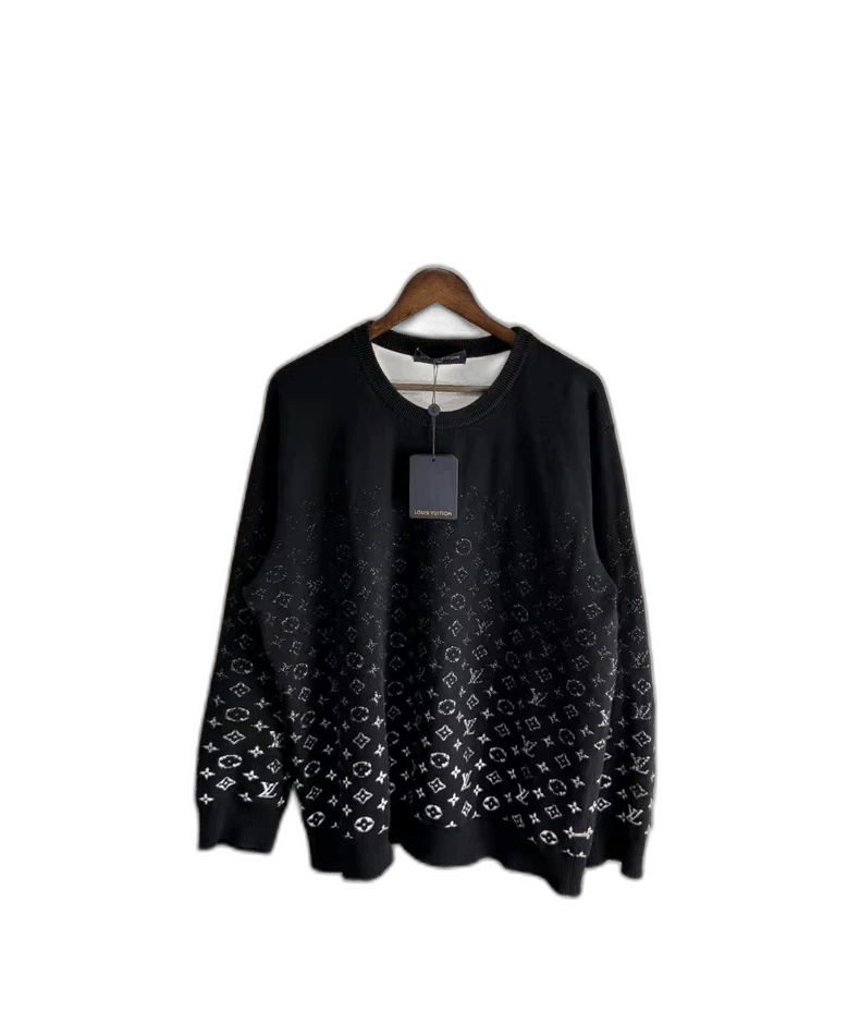 Louis Vuitton Louis Vuitton Black and White Knit Sweater Size US XXL / EU 58 / 5 - 1 Thumbnail