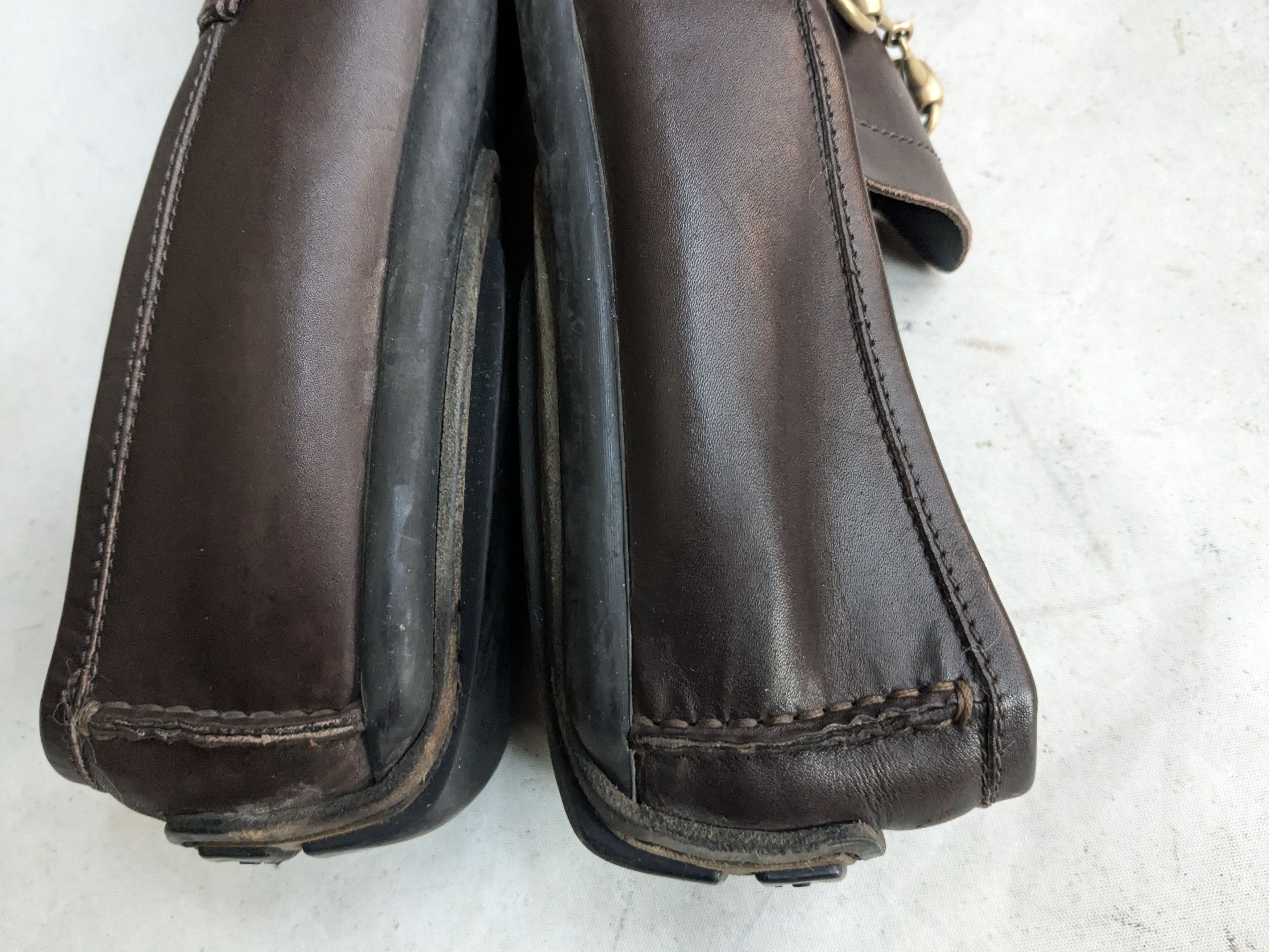 Gucci Gucci Horsebit Driving Loafers Brown Leather 9.5 Buckle Size US 9.5 / EU 42-43 - 7 Thumbnail