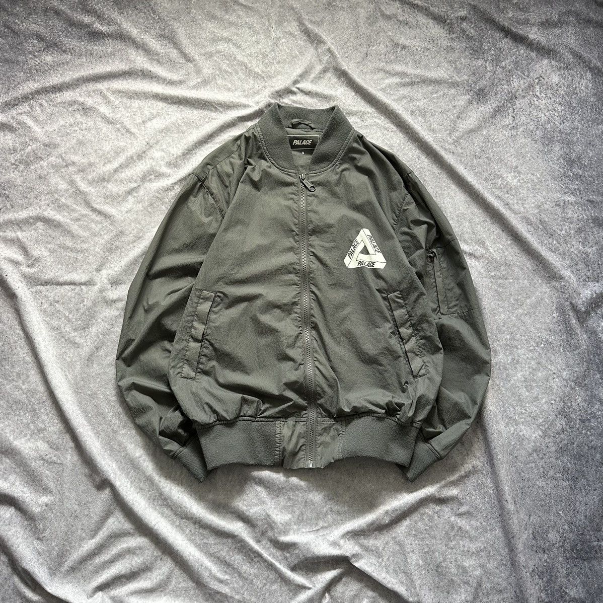 Palace Palace Skateboards Tech 2014 Bomber Jacket Gray Size US S / EU 44-46 / 1 - 1 Thumbnail