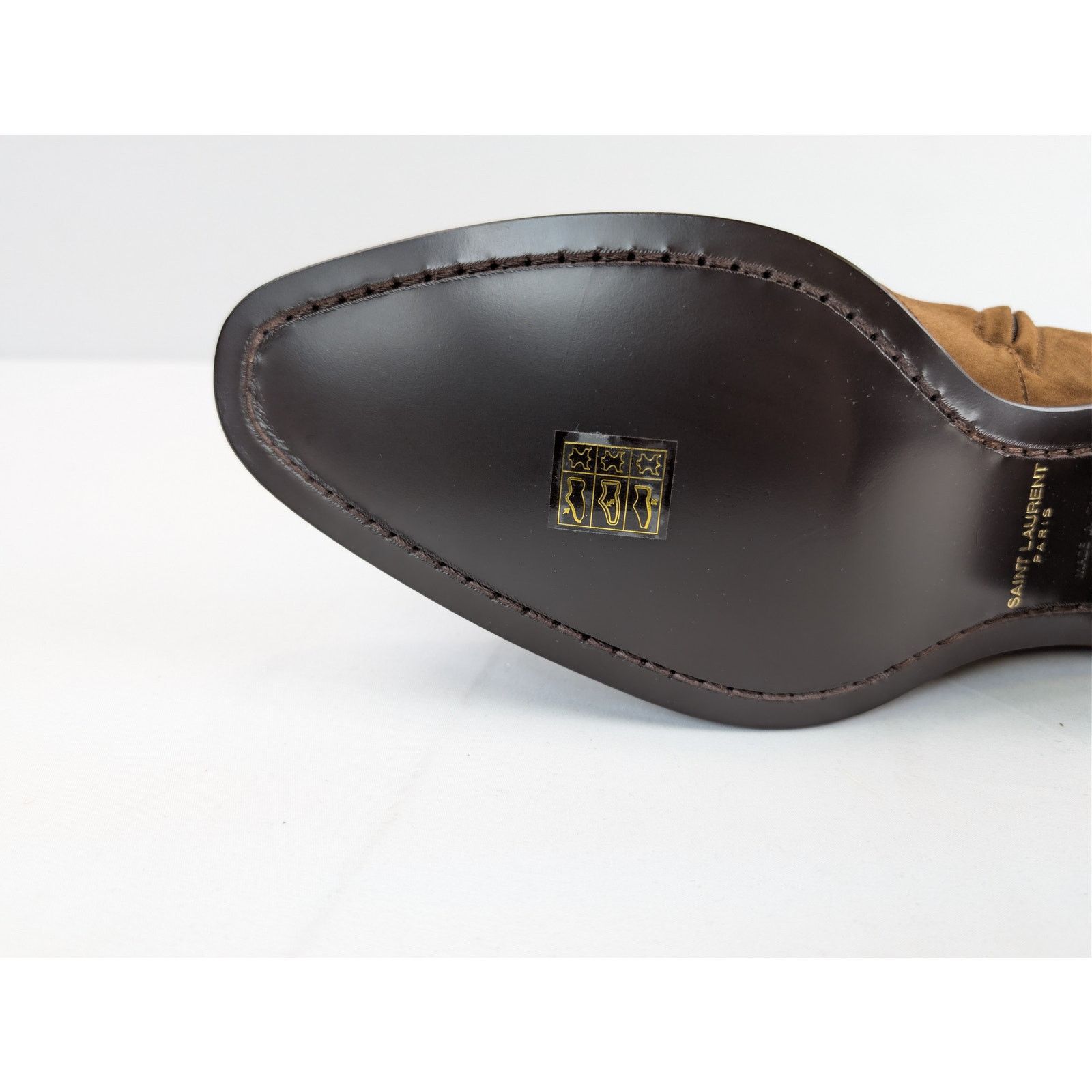 Saint Laurent Paris o1rshd1 Wyatt 40 Zip Chelsea Boots in Land Size US 8.5 / EU 41-42 - 12 Thumbnail