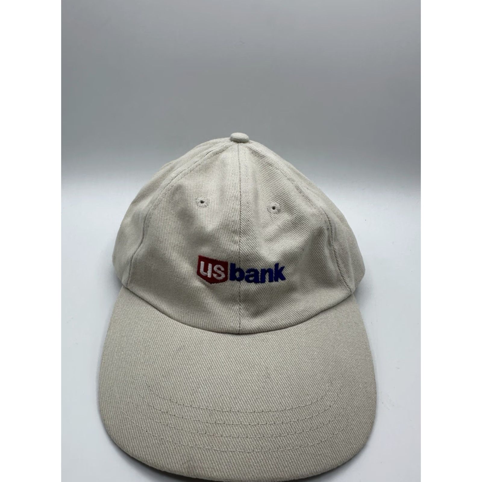 Vintage Ahead Baseball Cap Blue Red OS US Bank Embroidered Adjustable Slideback Hat Mens Cap Size ONE SIZE - 2 Thumbnail
