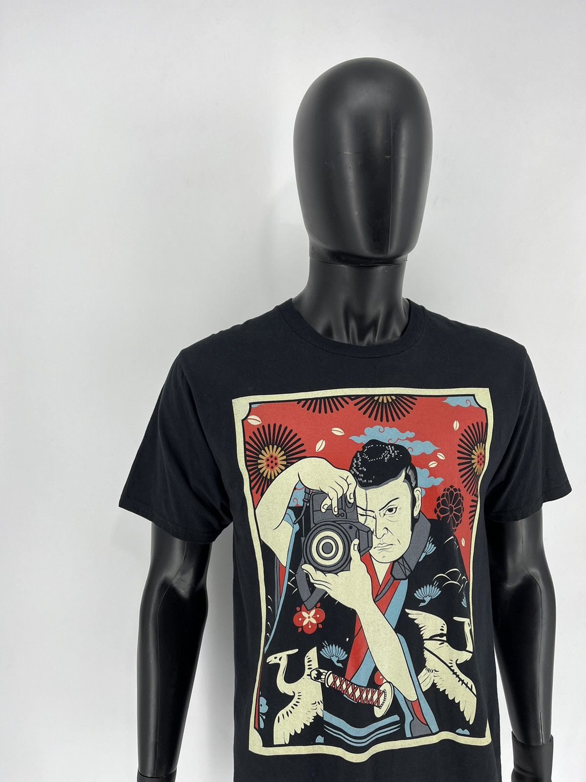 Anime × Vintage Vintage Y2K Photographer Anima Face Tee Art Streetwear Size US L / EU 52-54 / 3 - 3 Thumbnail