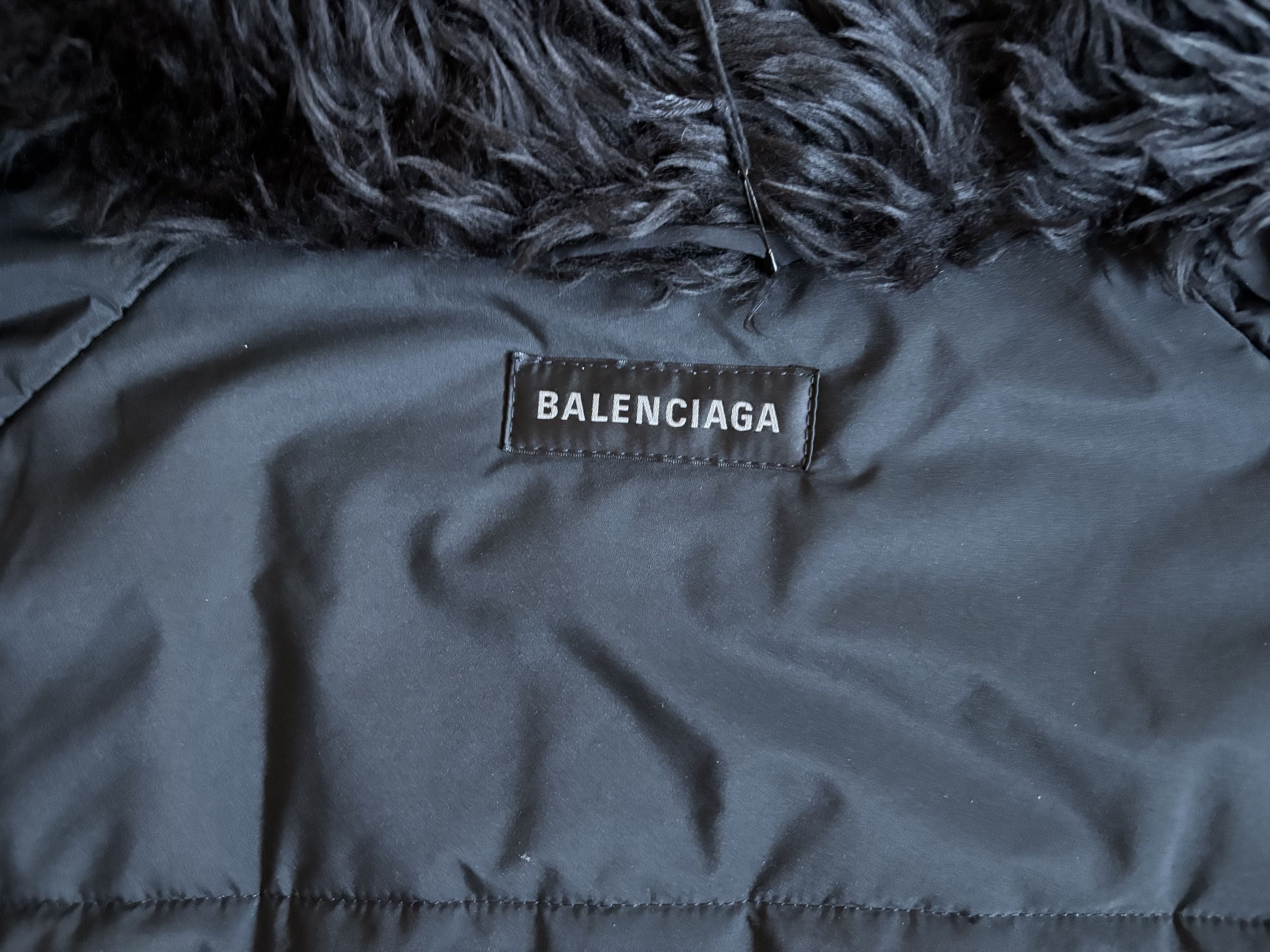 Balenciaga Men's Black Nylon Hooded Parka Size US L / EU 52-54 / 3 - 9 Thumbnail