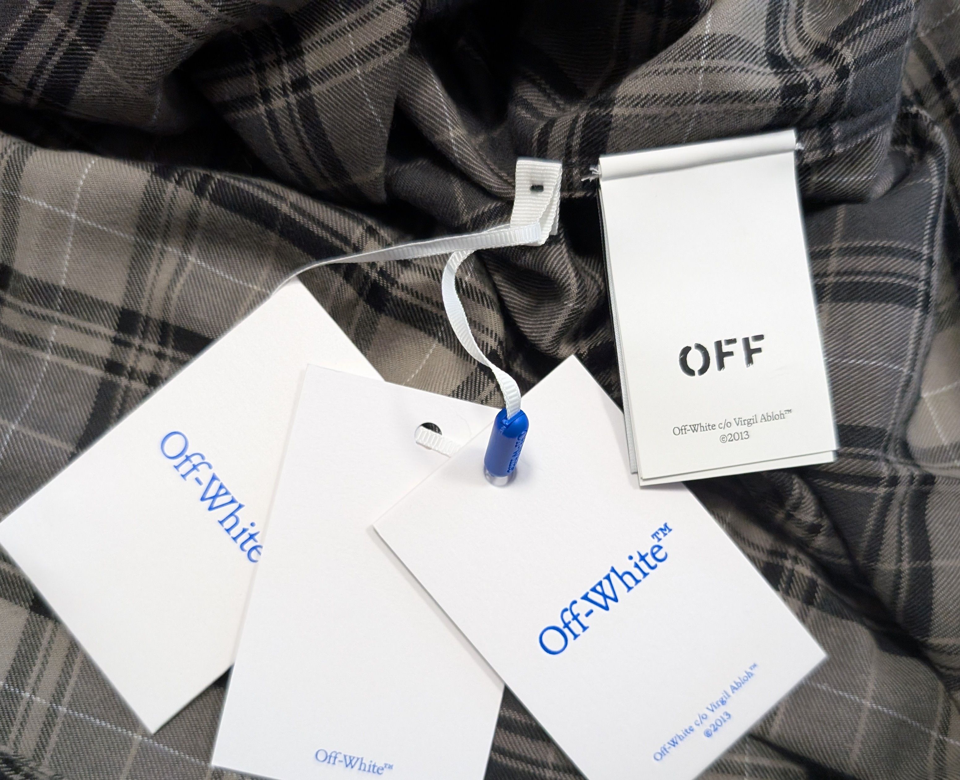 Off-White Off-white check flannel shirt Size US M / EU 48-50 / 2 - 8 Thumbnail