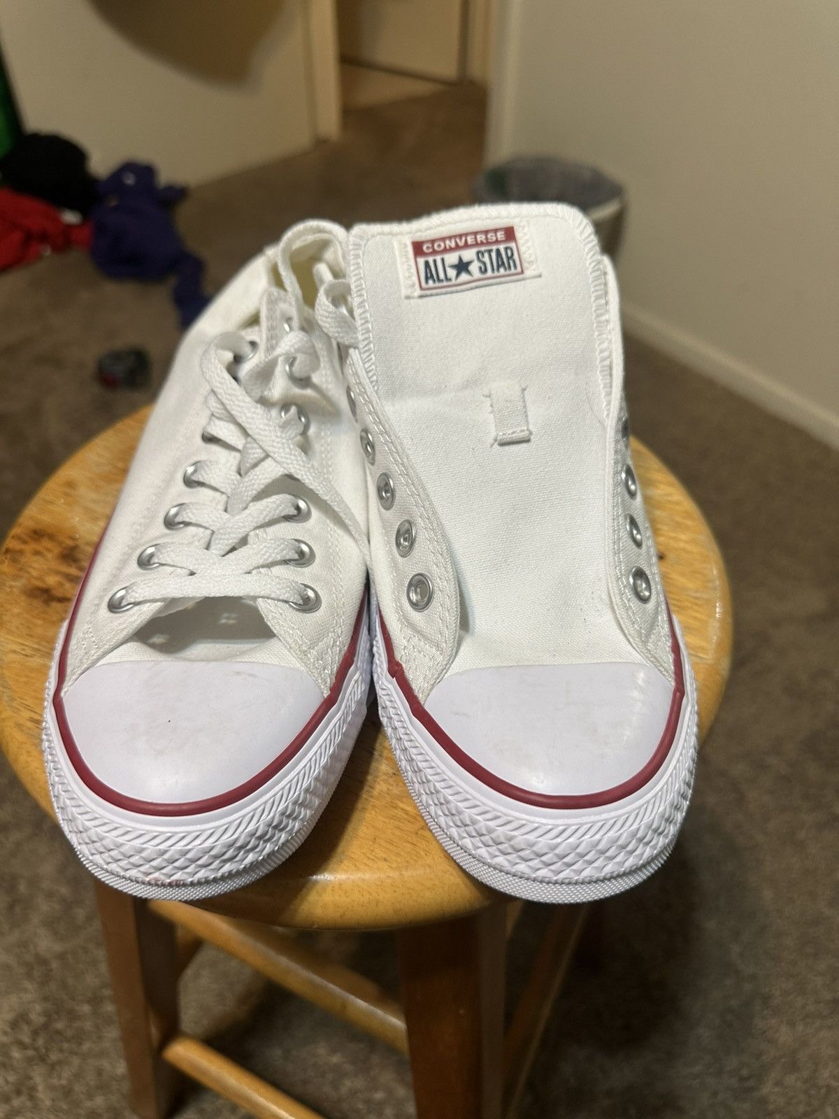 Converse Vintage Converse all-stars “triple white” 00s size 9 Size US 9 / EU 42 - 3 Thumbnail