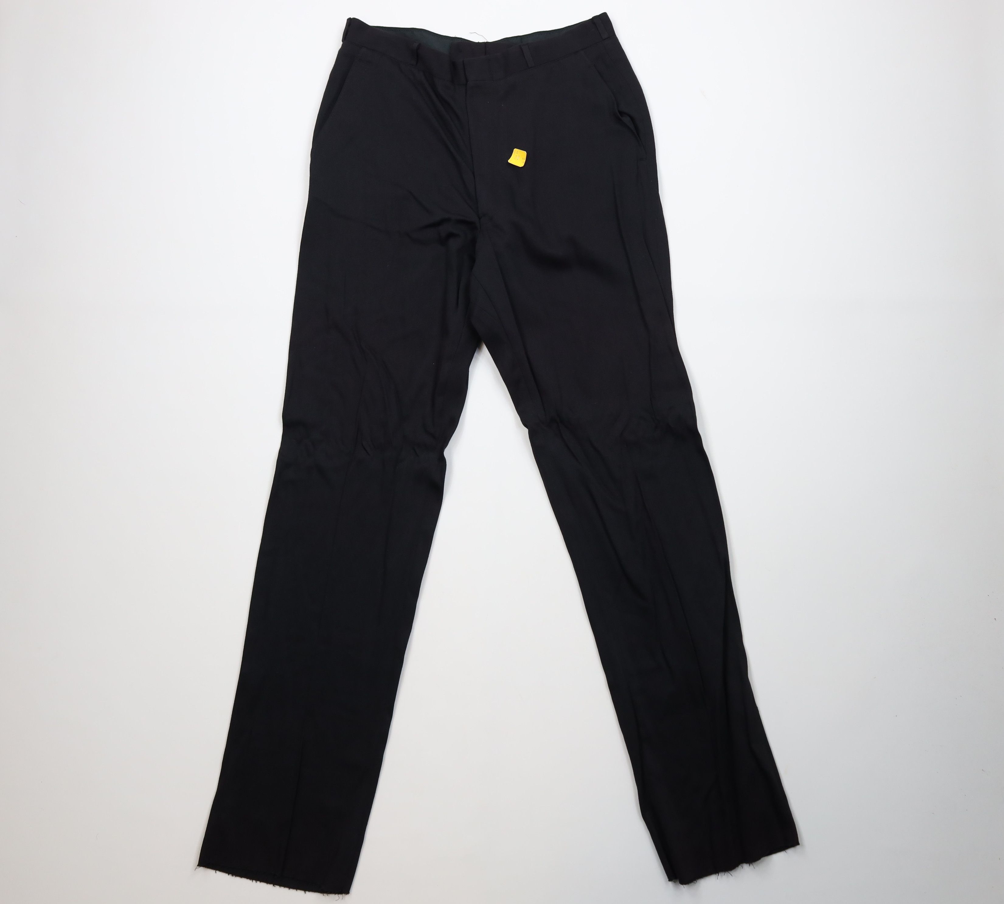 Vintage Deadstock Vintage 50s Gabardine Chino Pants Trousers Black Size US 33 - 1 Thumbnail
