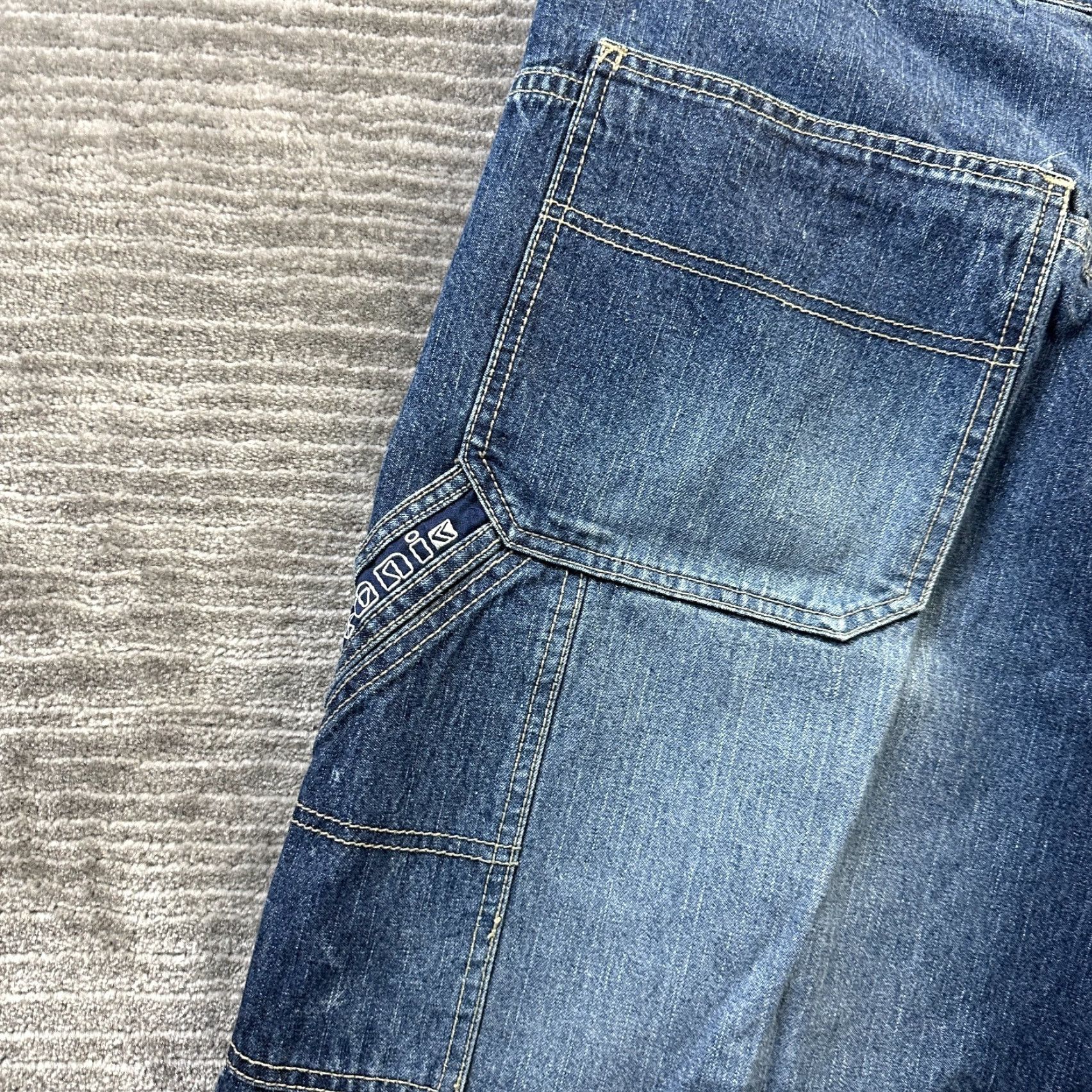 KANI 36インチ VINTAGE Kani Jeans Mens 36 Inseam 30 Blue Denim Pants Y2K Baggy