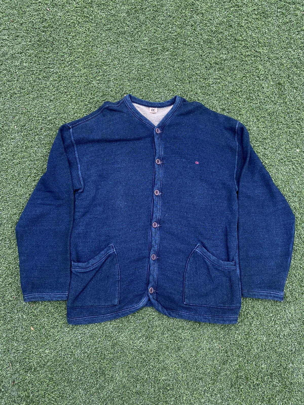 45rpm 45RPM HERITAGE COTTON BLUE CARDIGAN Size US L / EU 52-54 / 3 - 1 Thumbnail