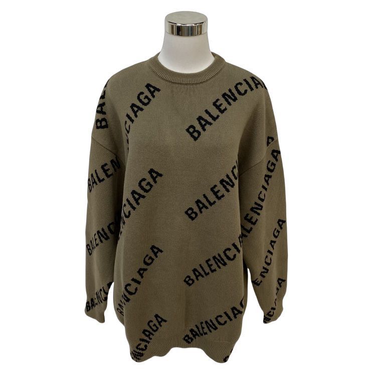 Balenciaga Balenciaga Logo Pattern Sweater Size XS Size US XS / EU 42 / 0 - 1 Thumbnail