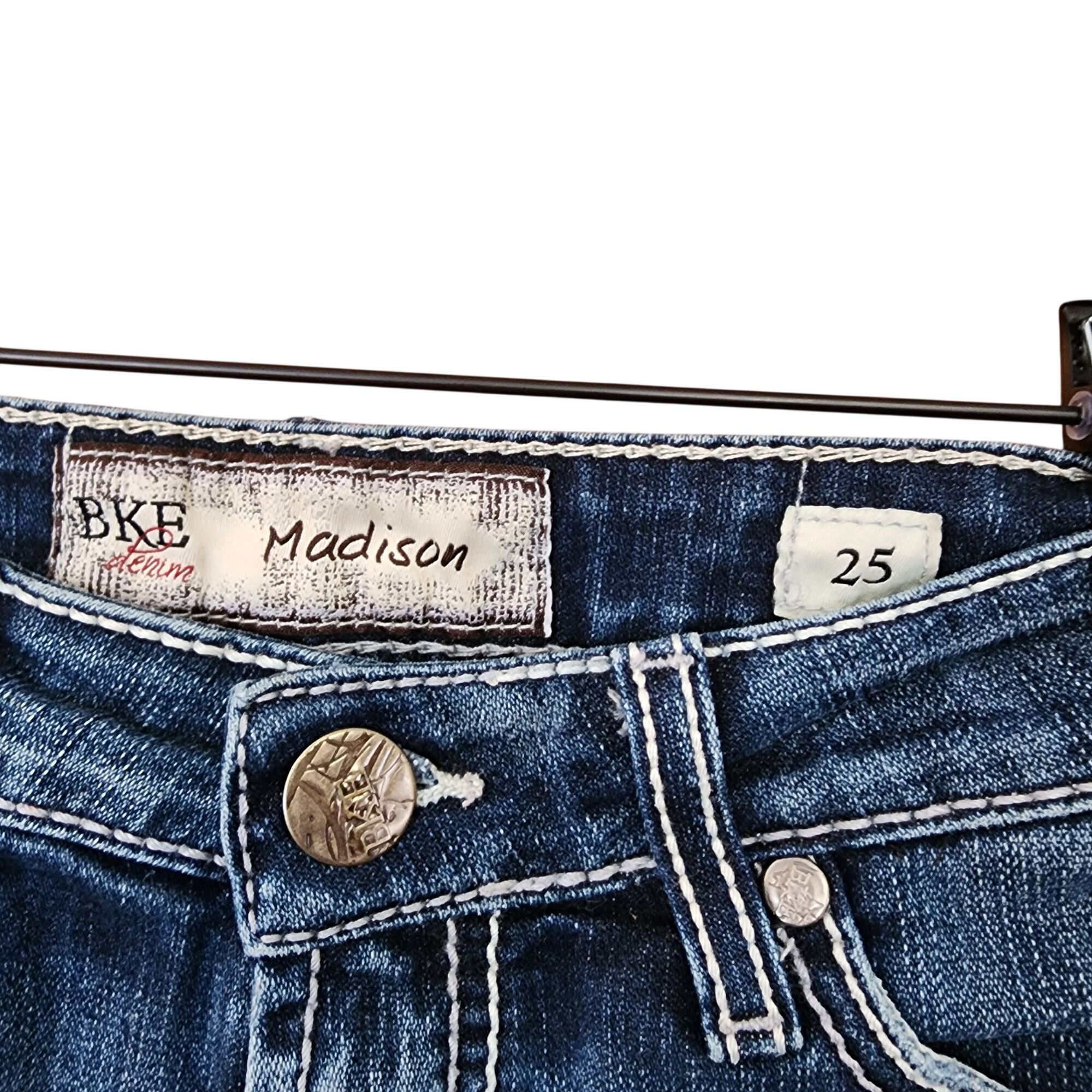 BKE BKE Denim Madison Womens Distressed Jean Shorts Size 25 Rhin Size 25" / US 0 / IT 36 - 3 Thumbnail
