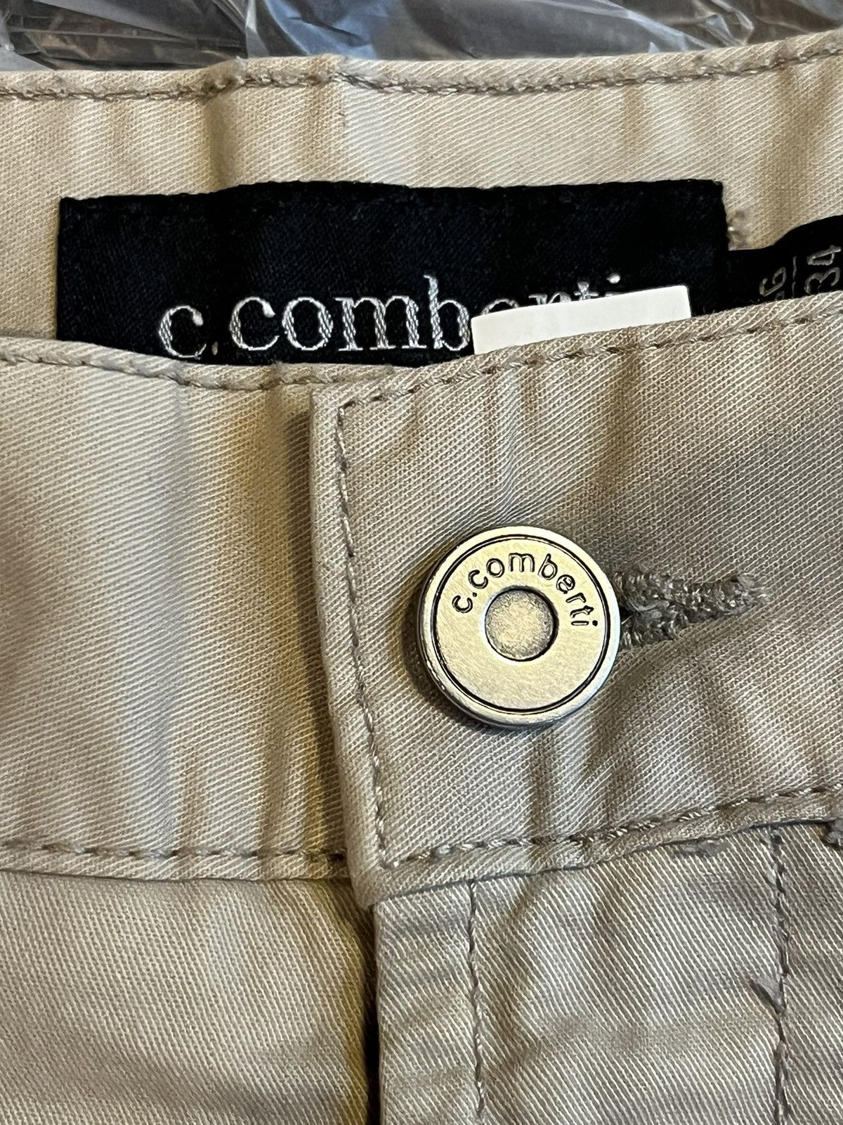Japanese Brand S. Comberti Beige Straight-Leg Trousers Size US 36 / EU 52 - 3 Thumbnail