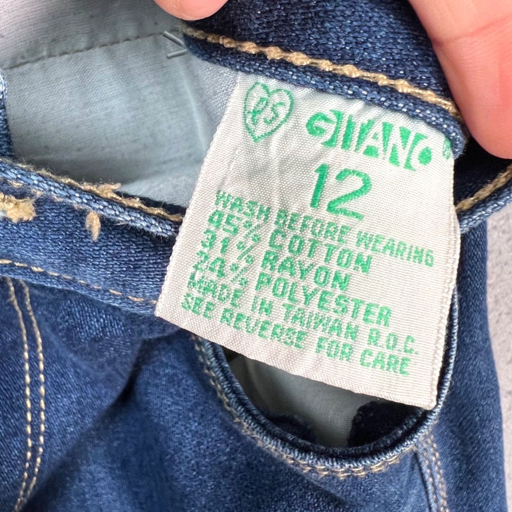 Vintage VINTAGE Gitano Womens Jeans Shirt? Size 34" / US 12 / IT 48 - 3 Thumbnail