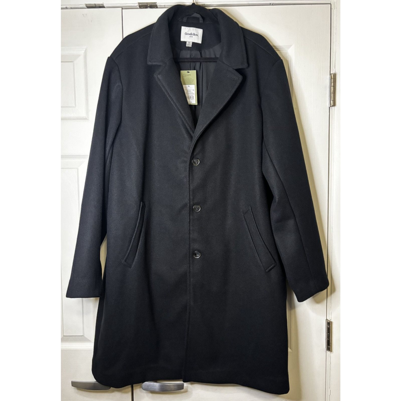 Other NWT Goodfellow & Co. Wool Overcoat Black Size XL Size US XL / EU 56 / 4 - 1 Thumbnail