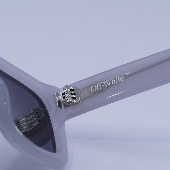 Off-White Off-White OOERI13X VALDEZ 0907 Sunglasses Grey Square Frame Size ONE SIZE - 6 Thumbnail