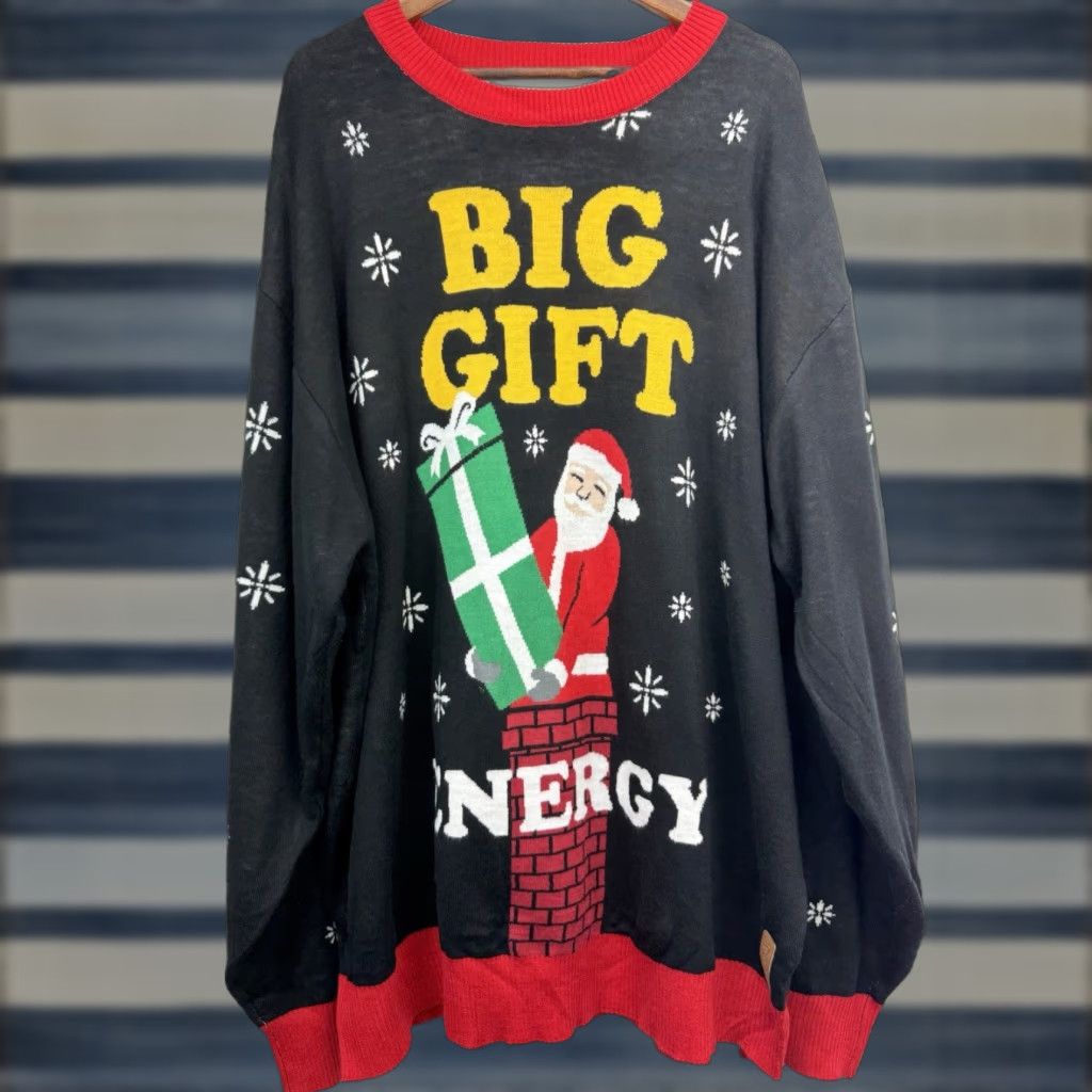 VINTAGE Tipsy Elves Men's Christmas Sweater Pullover 4XL Holiday