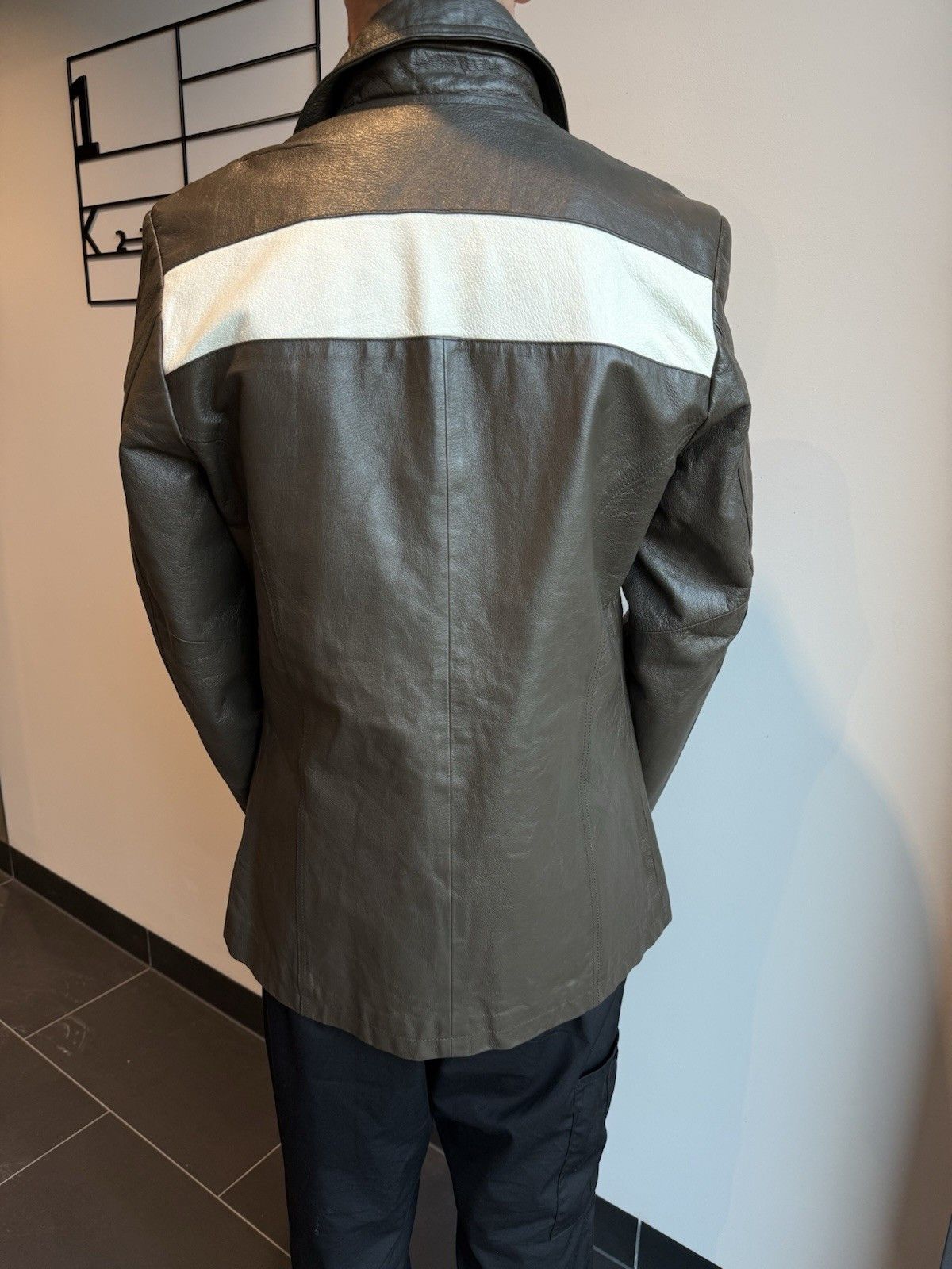 Diesel Vintage Diesel Leather Jacket Trench Blazer 2000s Y2K Men’s Size US L / EU 52-54 / 3 - 4 Thumbnail
