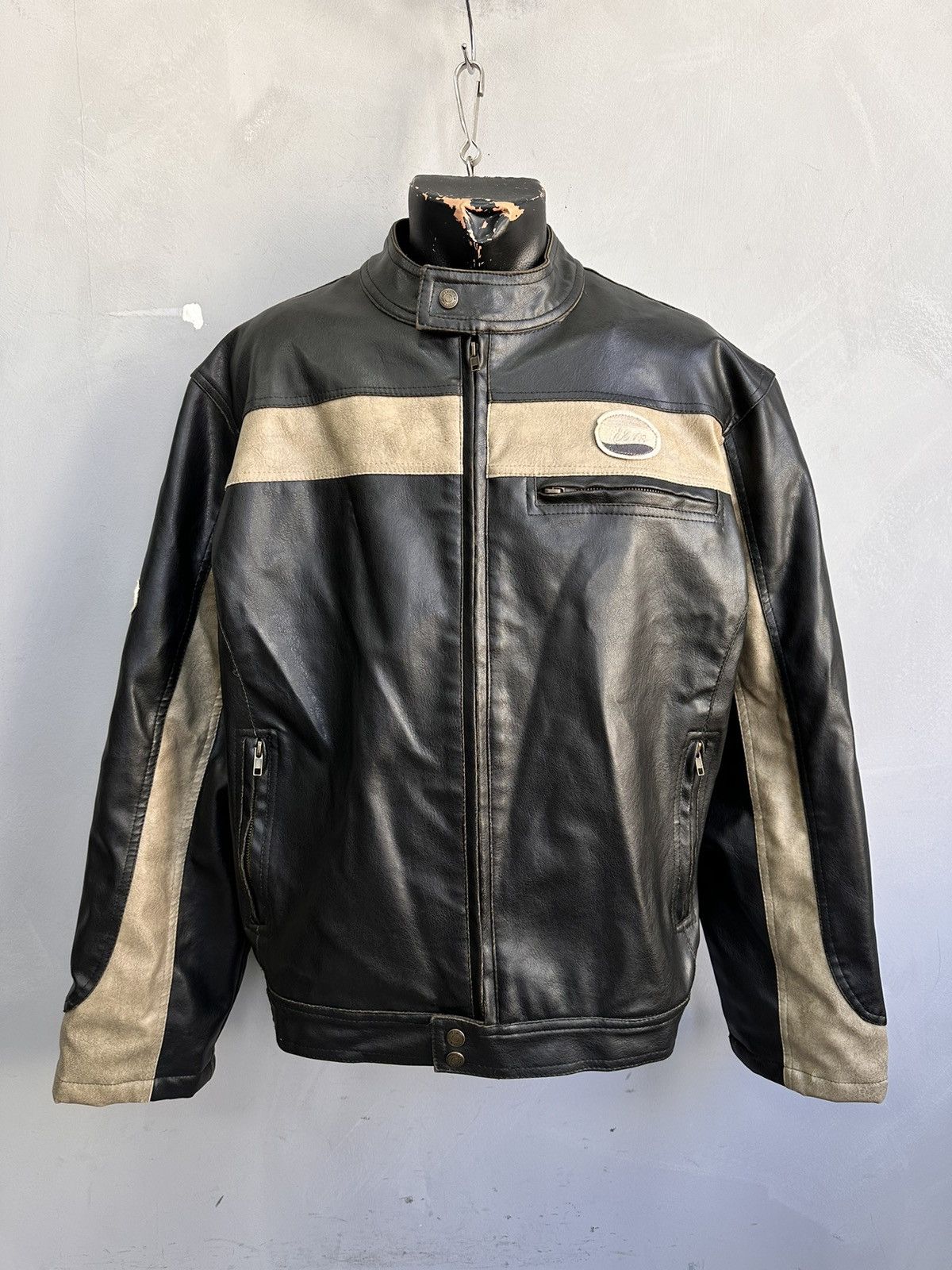 Raf Simons Vintage Leather Jacket Cropped Racing Schott Harley Davidson Size US M / EU 48-50 / 2 - 1 Thumbnail