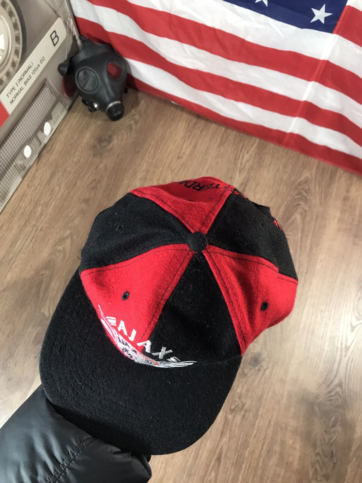 Vintage Vintage AJAX Amsterdam Wool Cap 90s Size ONE SIZE - 7 Thumbnail