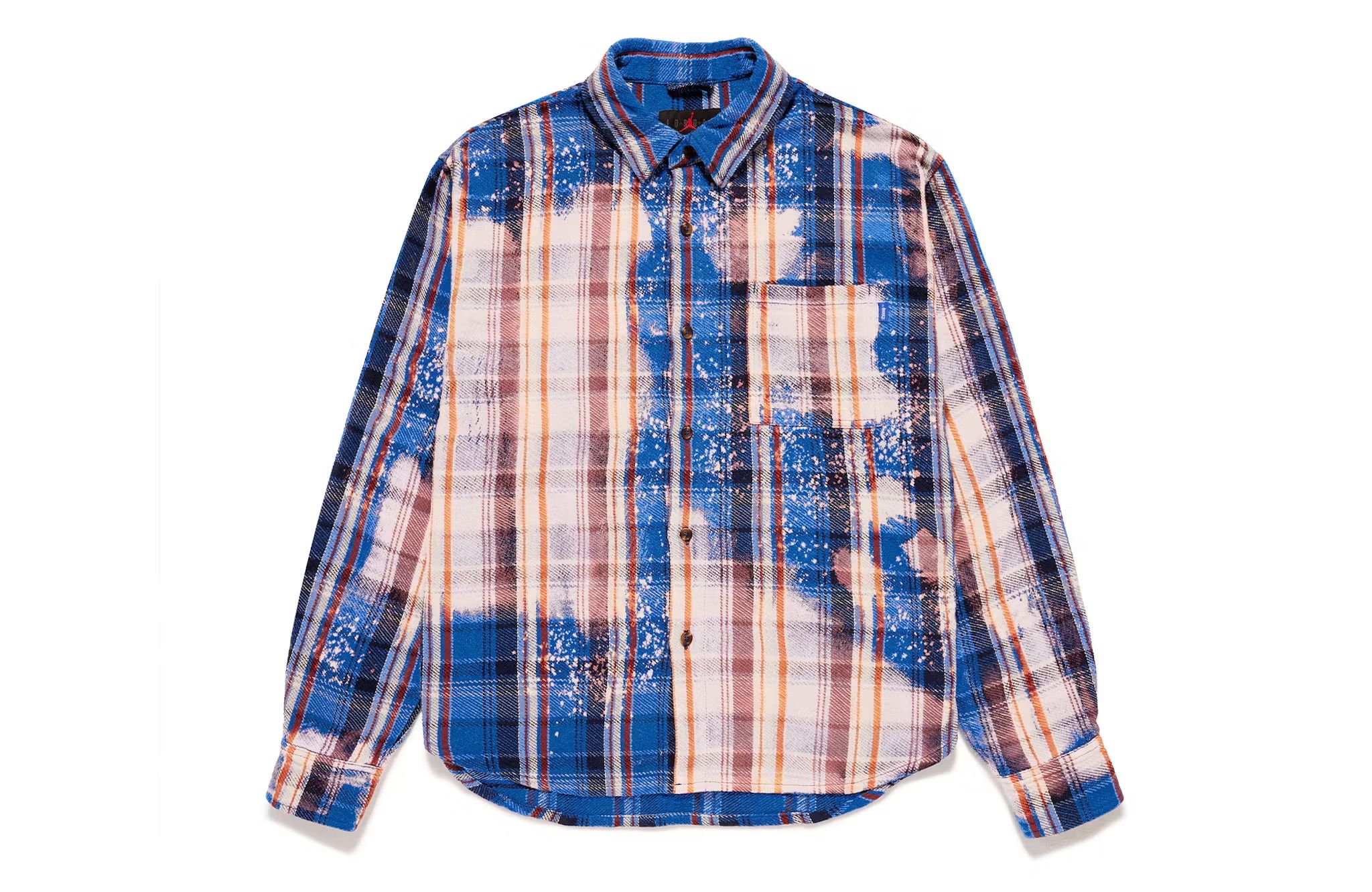 Awake NY × Jordan Brand 2024 Jordan x Awake NY Bleached Flannel Shirt FQ5453 498 Size US XXL / EU 58 / 5 - 2 Thumbnail