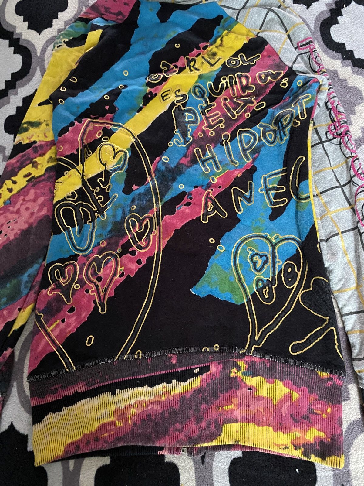 If Six Was Nine × Japanese Brand × Le Grande Bleu (L.G.B.) Desigual reversible art hoodie Size US XS / EU 42 / 0 - 7 Thumbnail
