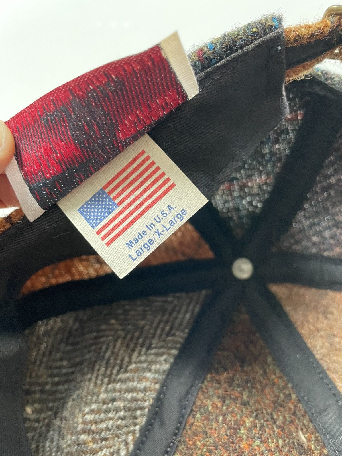 Harris Tweed Harris Tweed Patchwork Wool Hat Size ONE SIZE - 10 Thumbnail