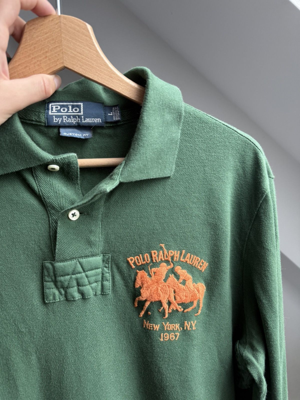 Polo Ralph Lauren × Vintage VINTAGE POLO RALPH LAUREN RUGBY LONG SLEEVE SHIRT Y2K Size US L / EU 52-54 / 3 - 3 Thumbnail