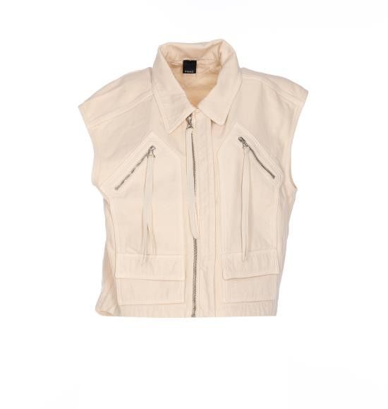 Pinko PINKO Women Vests 105237 A2M8C00 Beige Size XS / US 0-2 / IT 36-38 - 1 Thumbnail