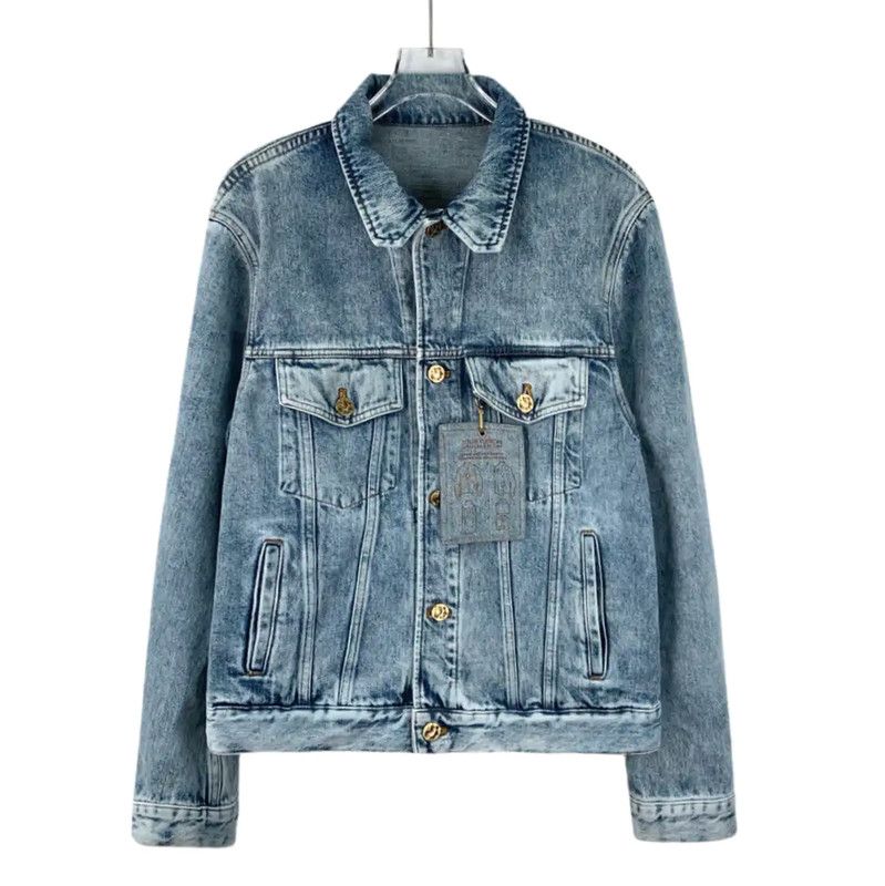 Louis Vuitton Louis Vuitton Blue Cotton Women's Jacket 0089 Size L / US 10 / IT 46 - 1 Thumbnail