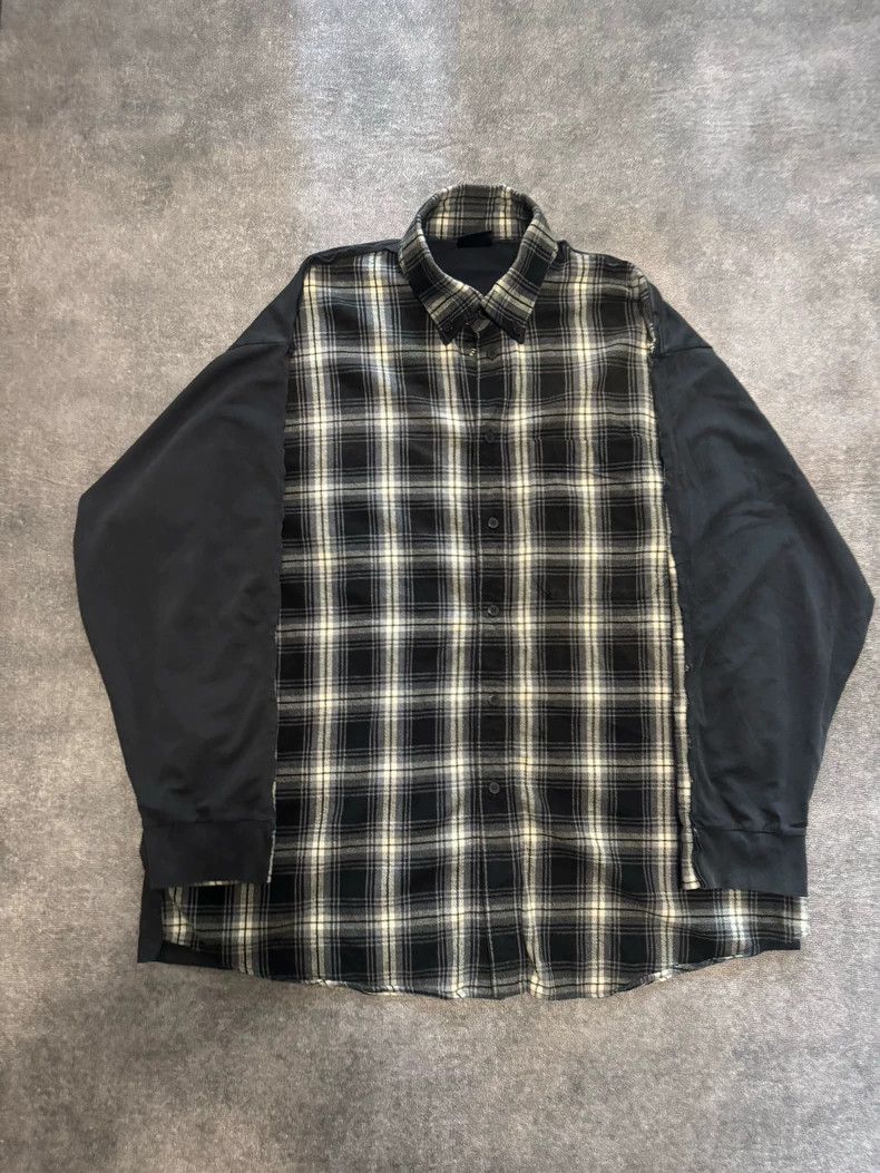 Balenciaga Balenciaga 25 Patchwork loose plaid shirt Size US M / EU 48-50 / 2 - 1 Thumbnail