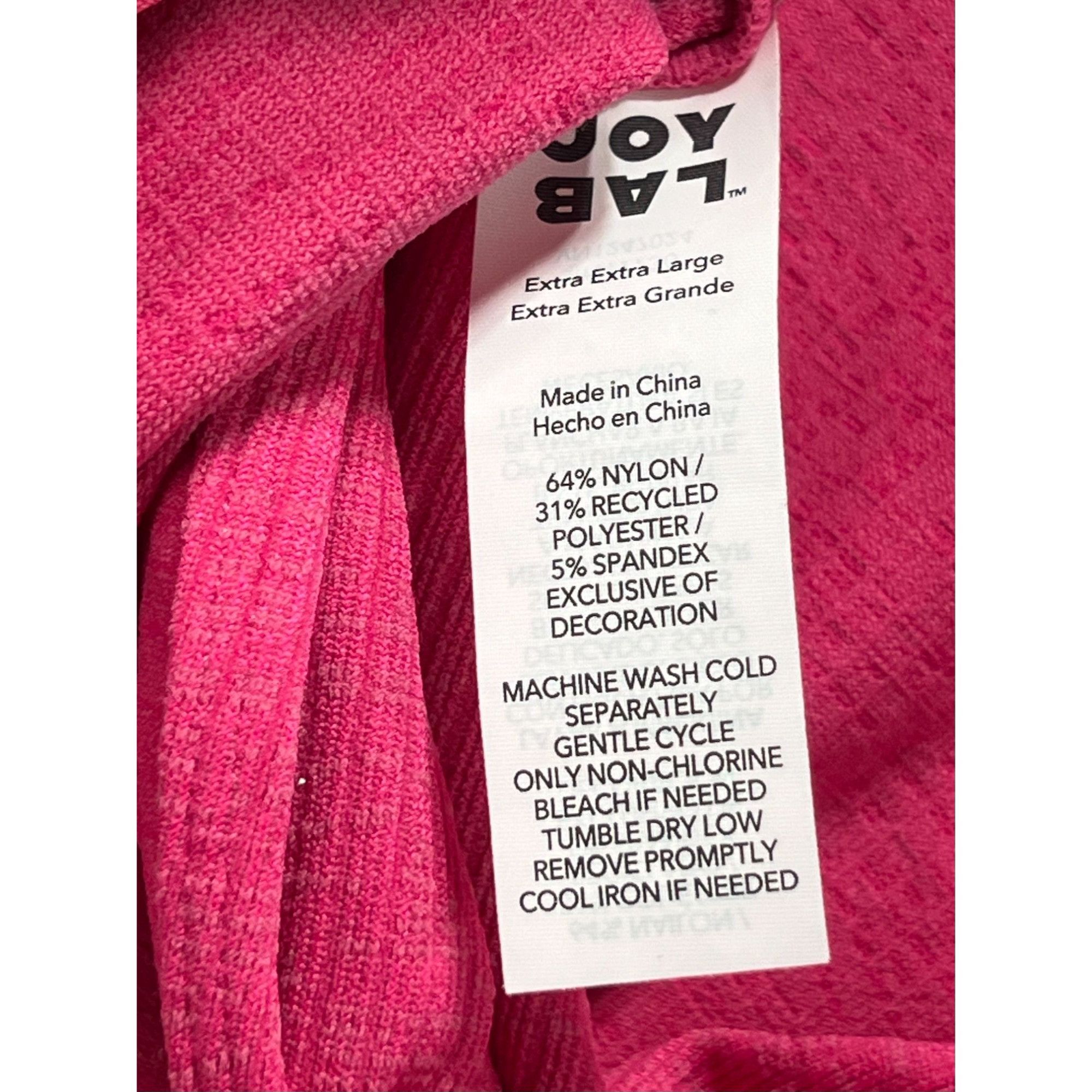 Other JoyLab - Women's Long Sleeve Crop Top - Pink - XXL Size XXL / US 16-18 / IT 52-54 - 9 Thumbnail