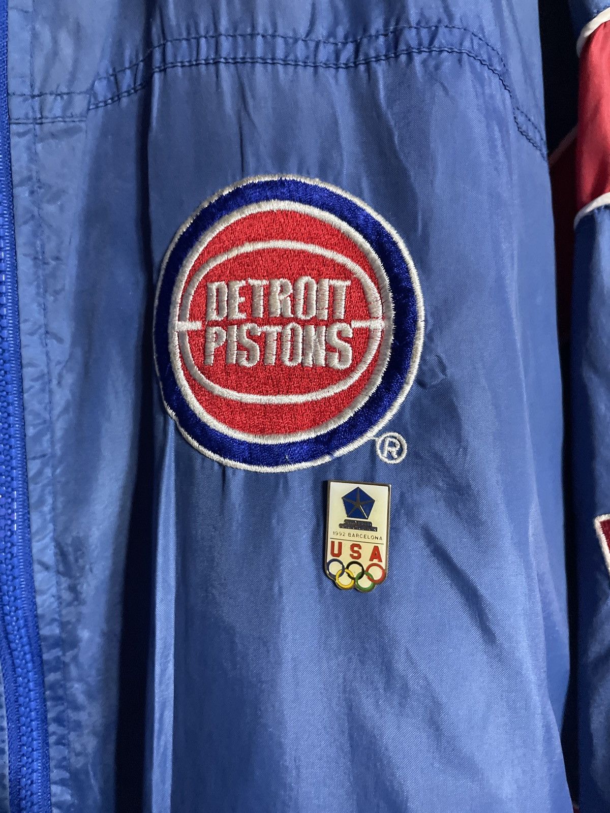 Vintage Detroit pistons 1992 jacket Size US M / EU 48-50 / 2 - 2 Thumbnail
