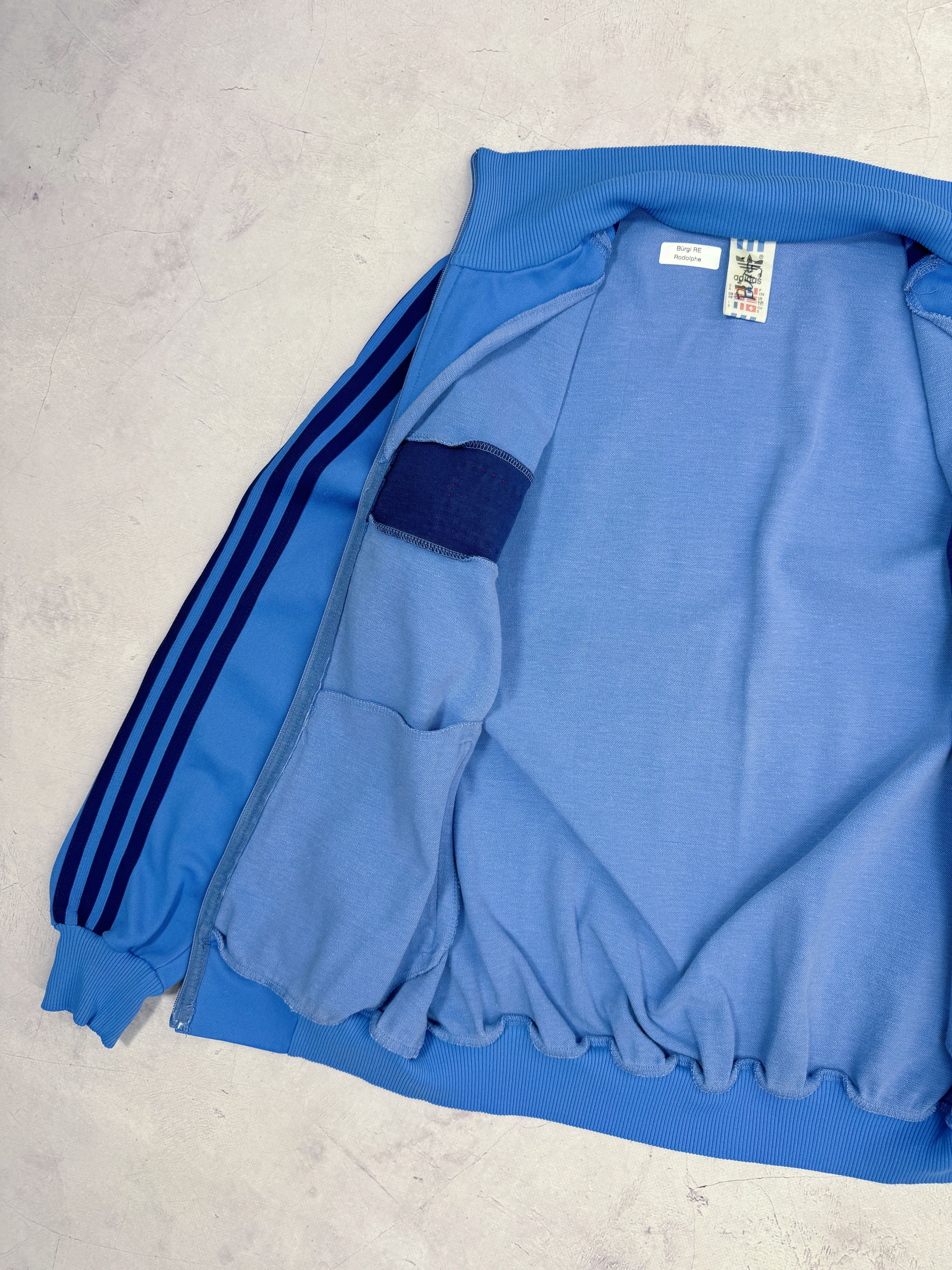 Adidas × Vintage 80s Adidas Track Jacket 100 km Ultra Marathon Biel-Bienne Size US M / EU 48-50 / 2 - 8 Thumbnail
